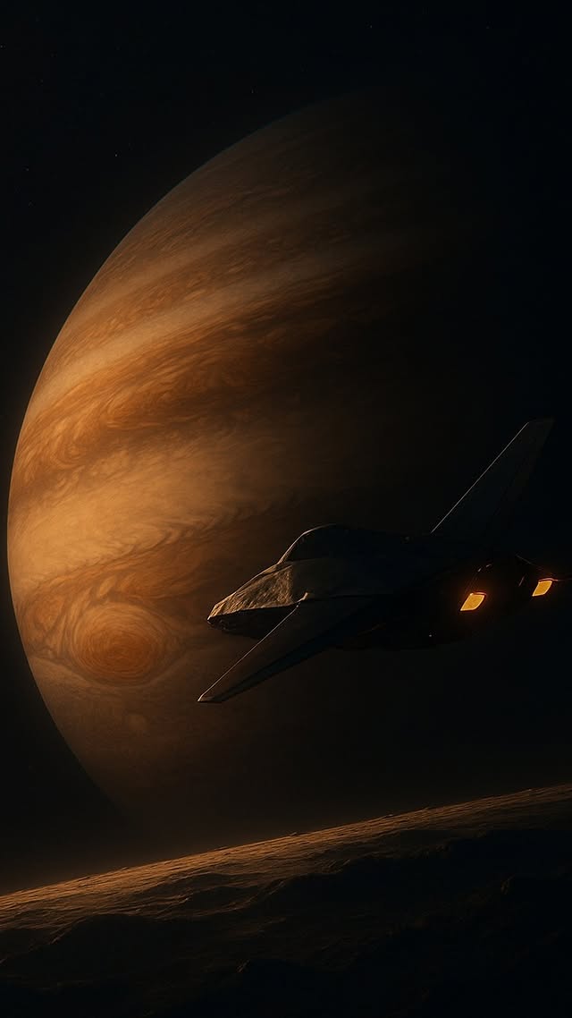 Spacecraft Near Gas Giant - space wallpaper for OpersCraft