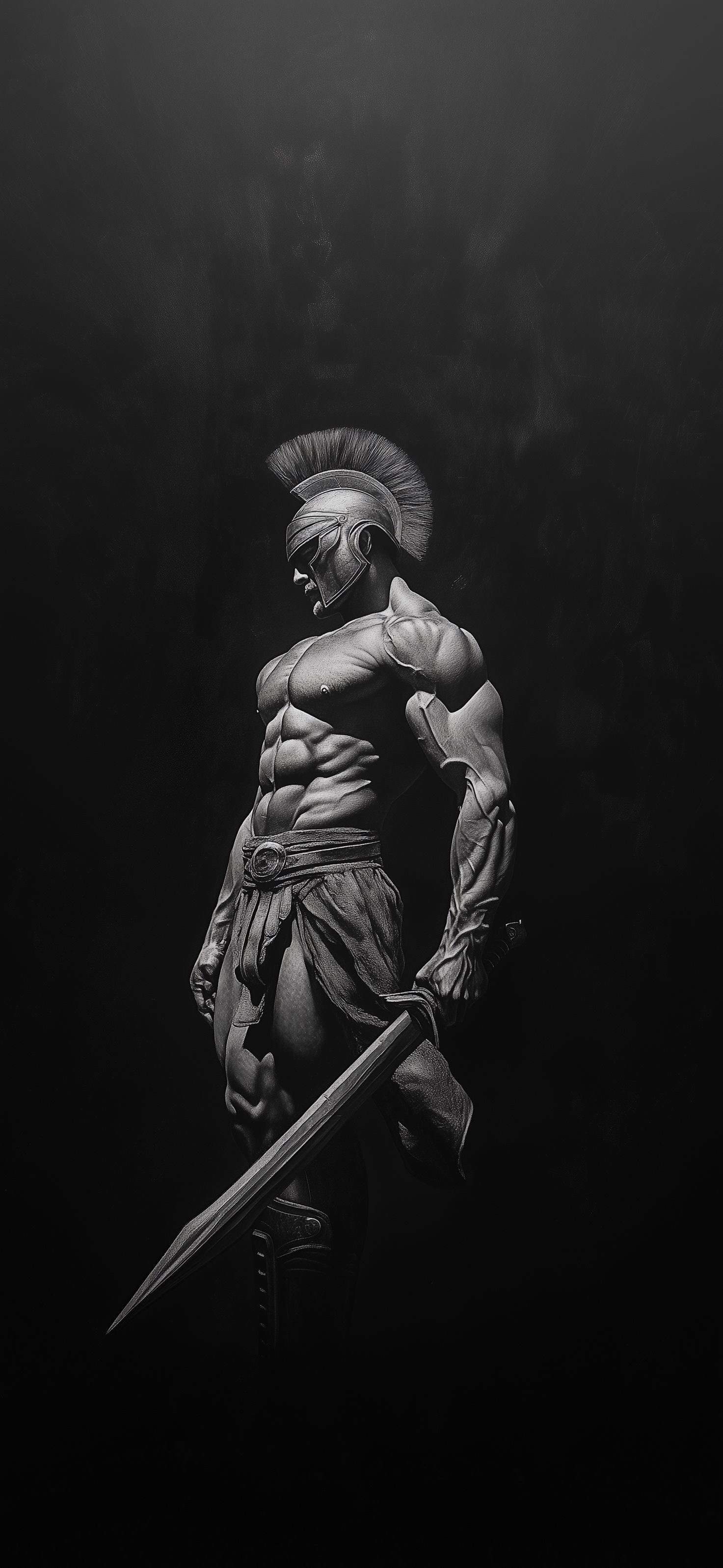 Spartan Warrior in Shadow - warrior wallpaper for OpersCraft