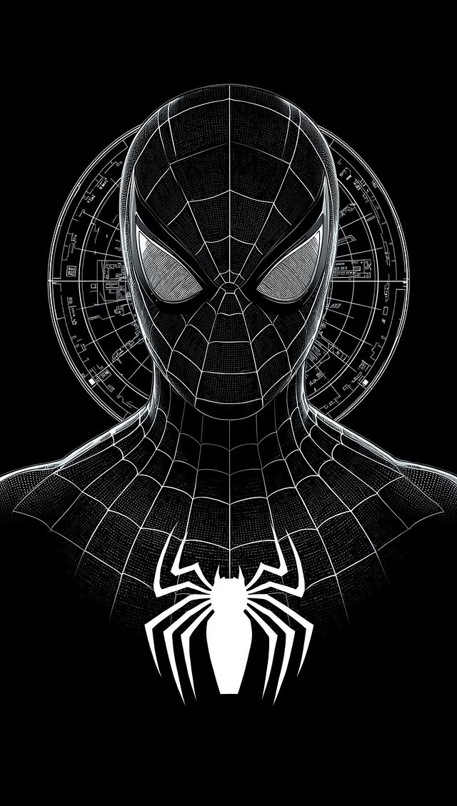 Spider-Man Blueprint Art - spider-man wallpaper for OpersCraft