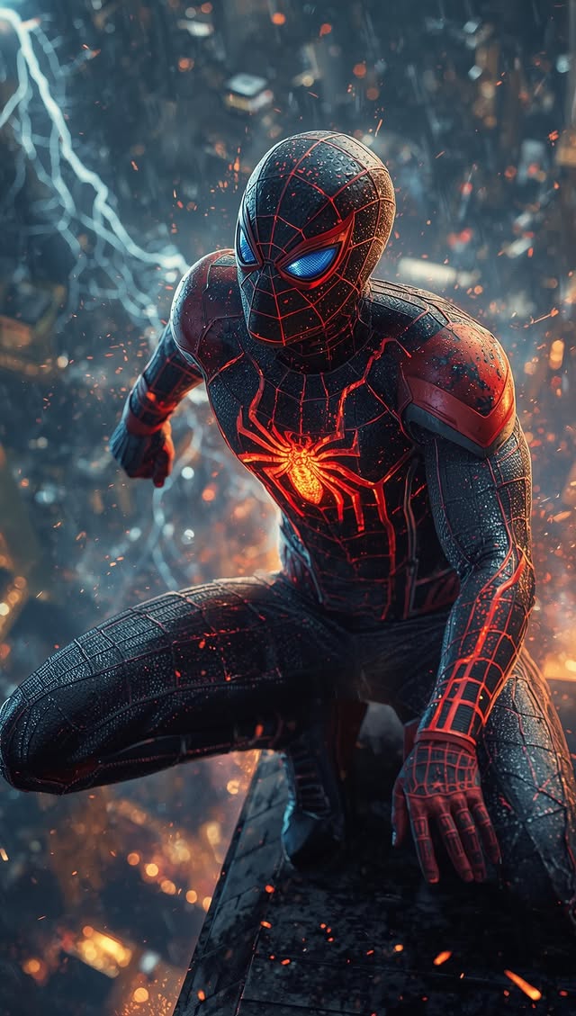 Spider-Man Neon City - spider-man wallpaper for OpersCraft