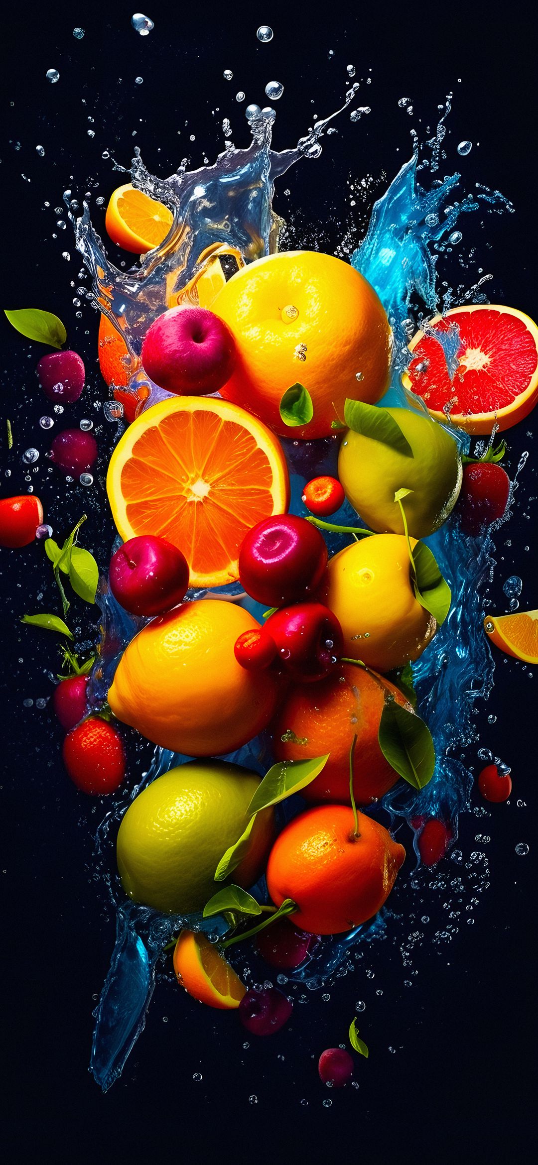 Splashing Citrus Fruits - food wallpaper for OpersCraft