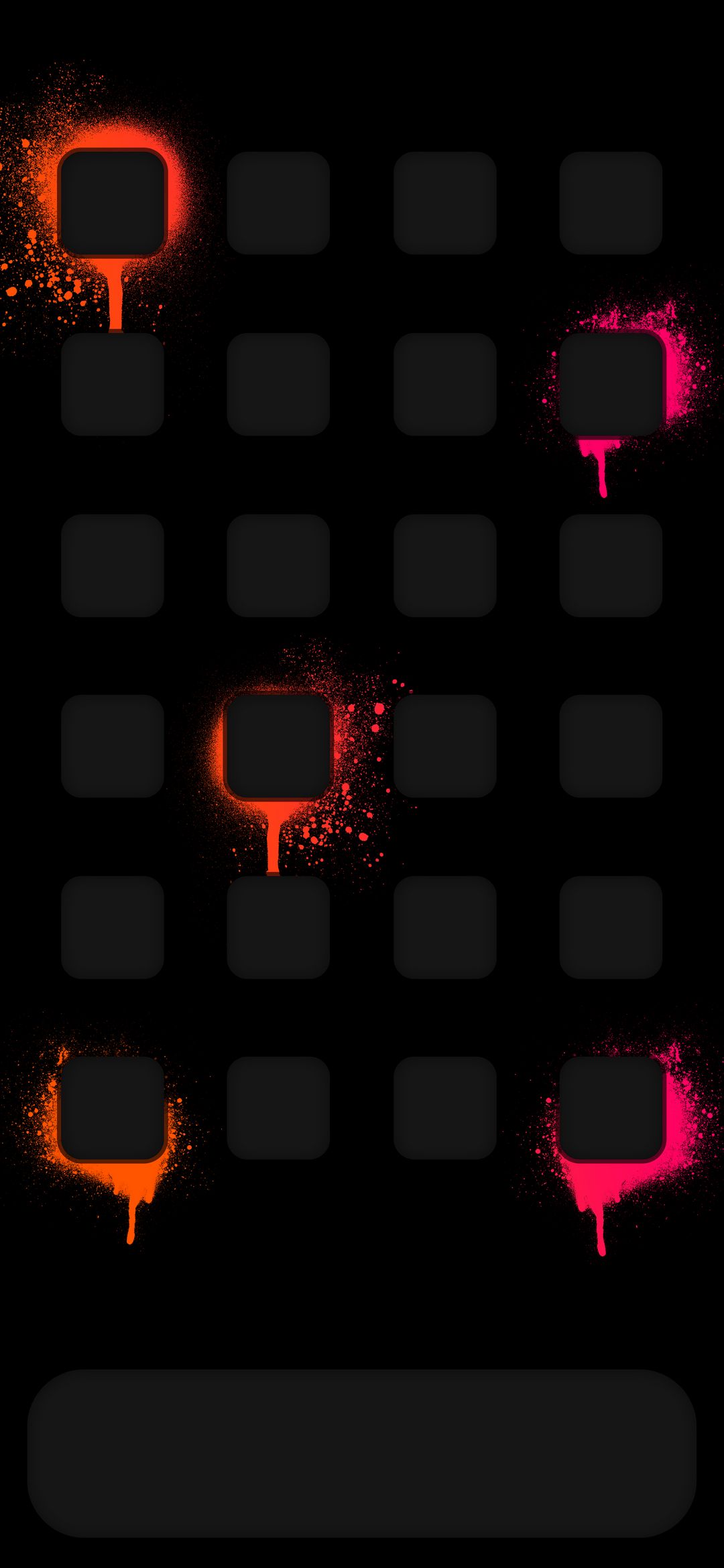 SplatterNeonPhoneHomeScreen - abstract wallpaper for OpersCraft
