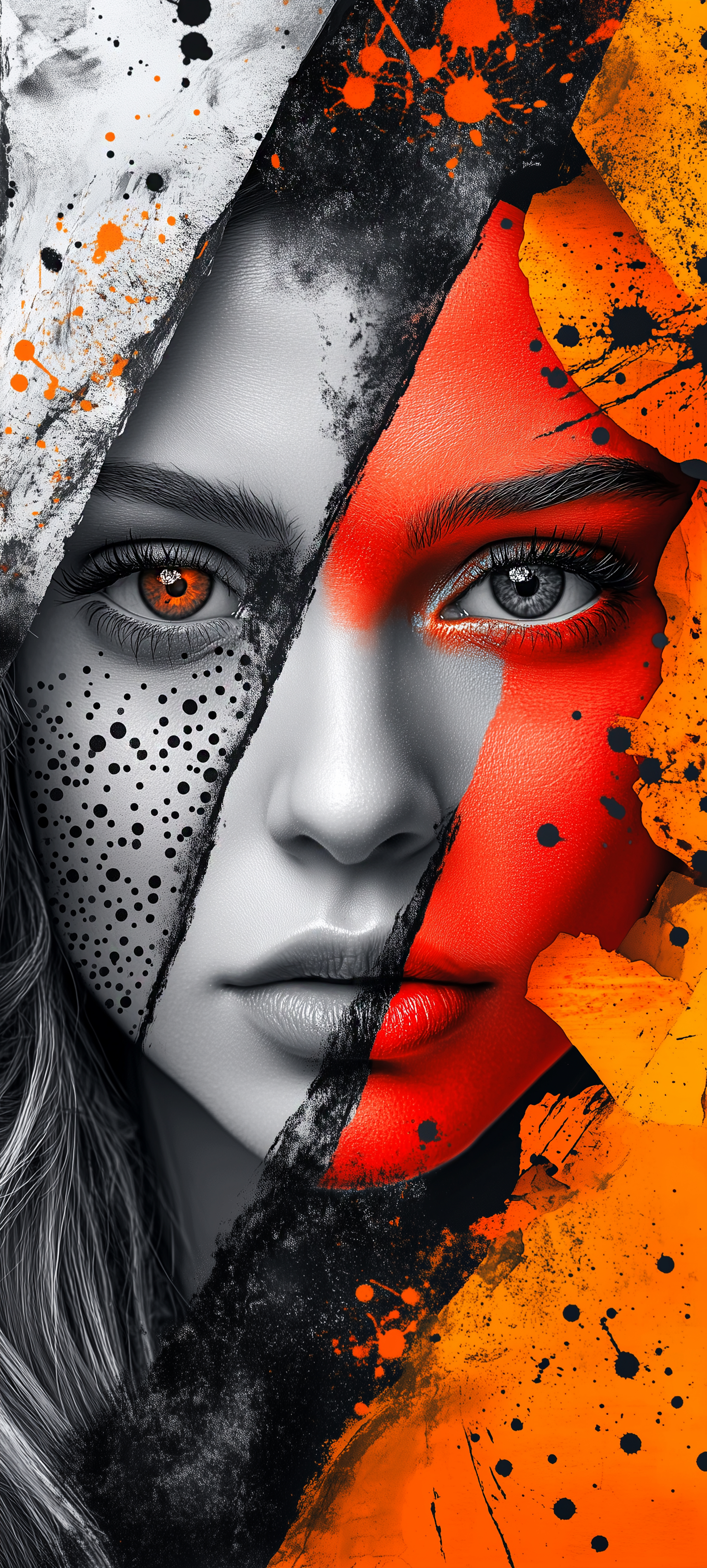Split Face Art - random wallpaper for OpersCraft