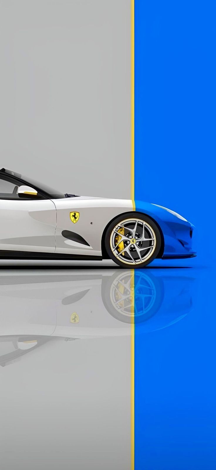 Split Tone Ferrari Art - ferrari wallpaper for OpersCraft