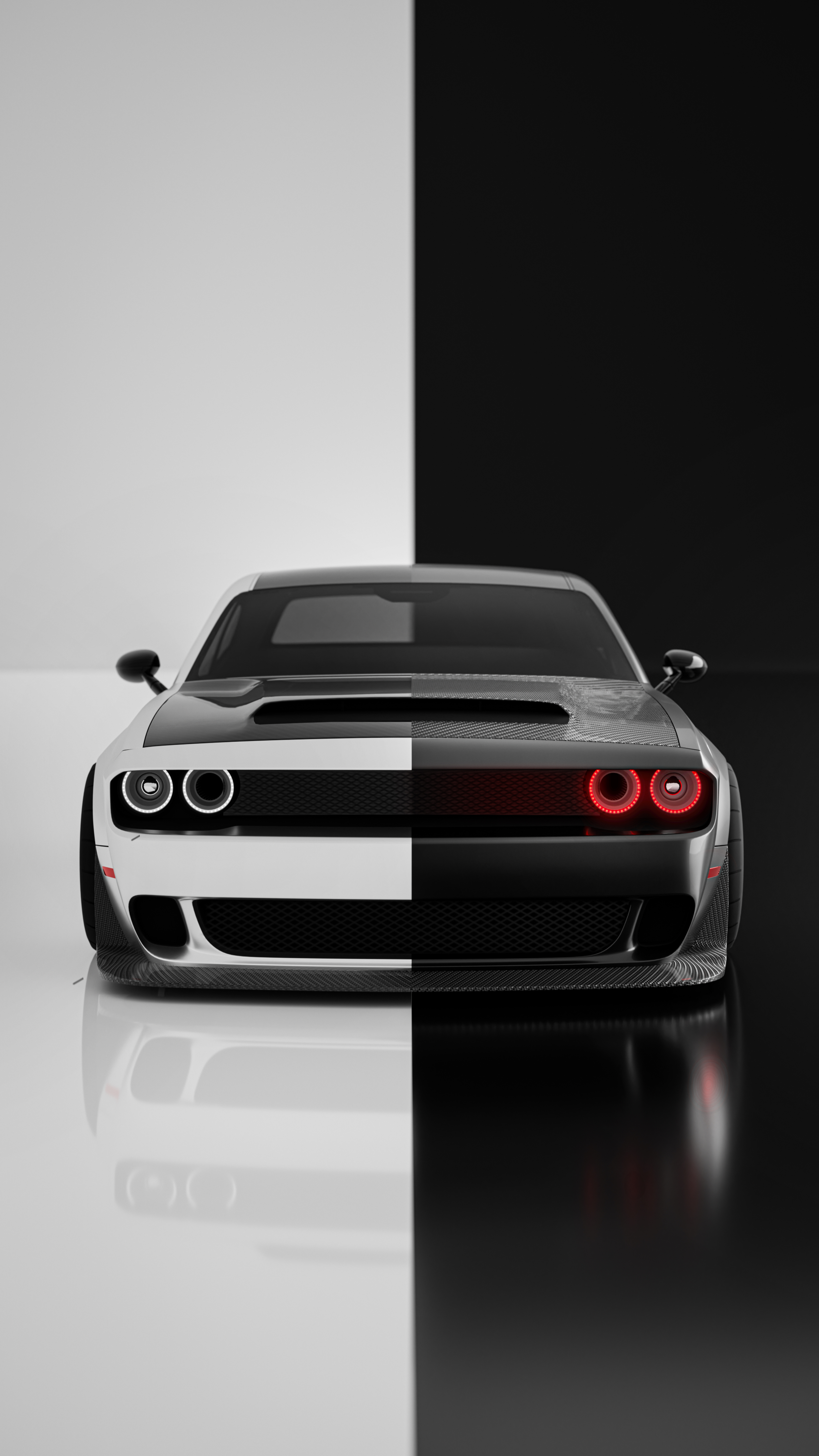 Split Tone Muscle Car - cars wallpaper for OpersCraft