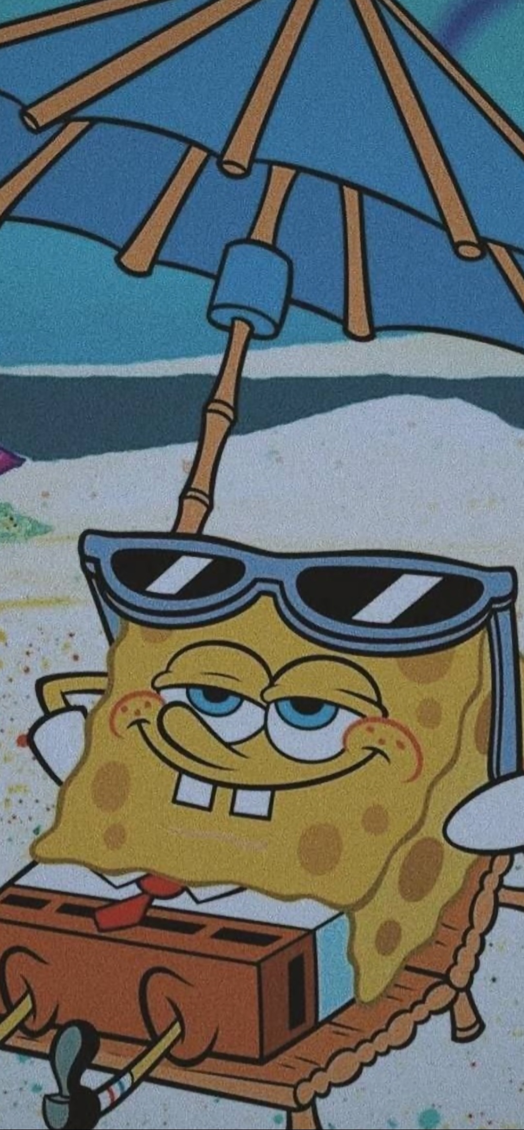 Spongebob Beach Relaxation - beach wallpaper for OpersCraft