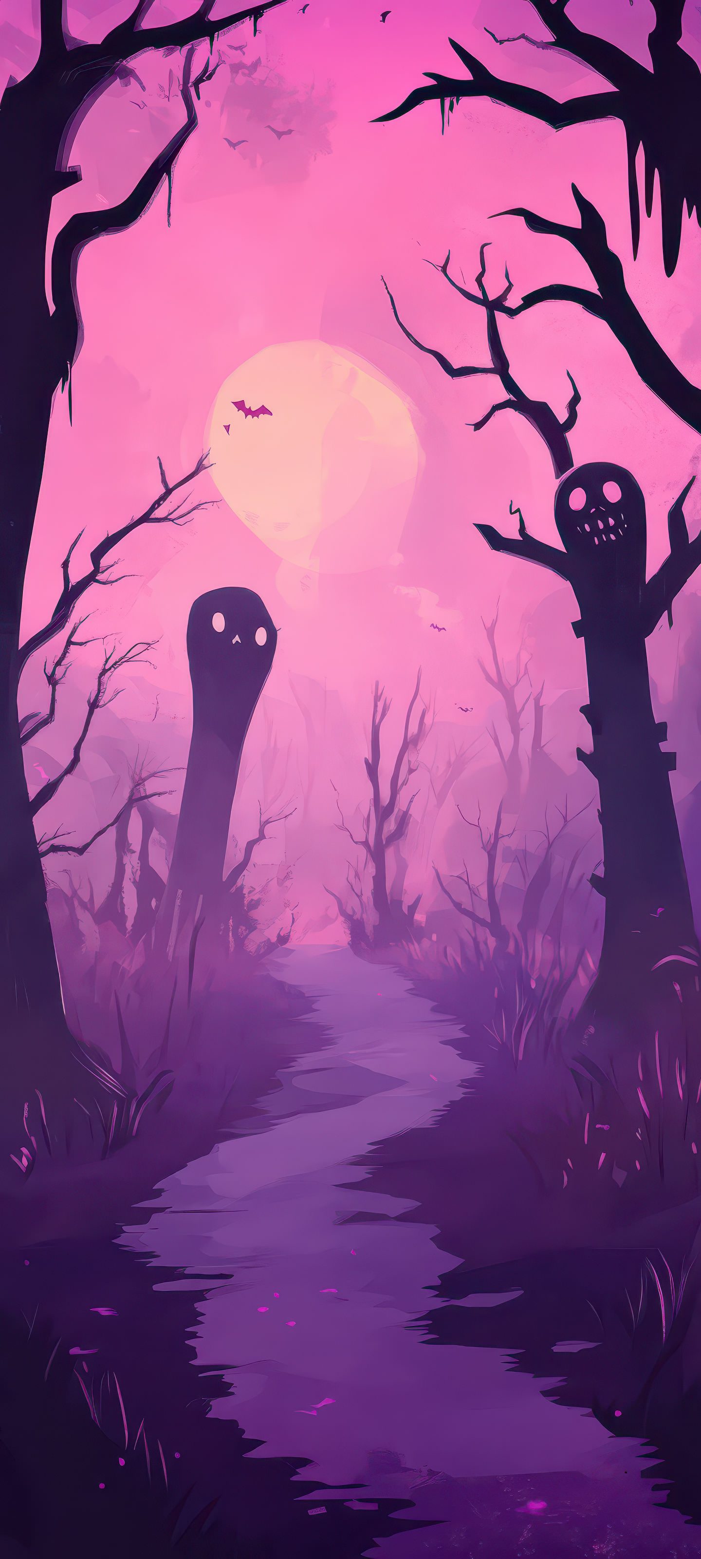 Spooky Halloween Forest - halloween wallpaper for OpersCraft
