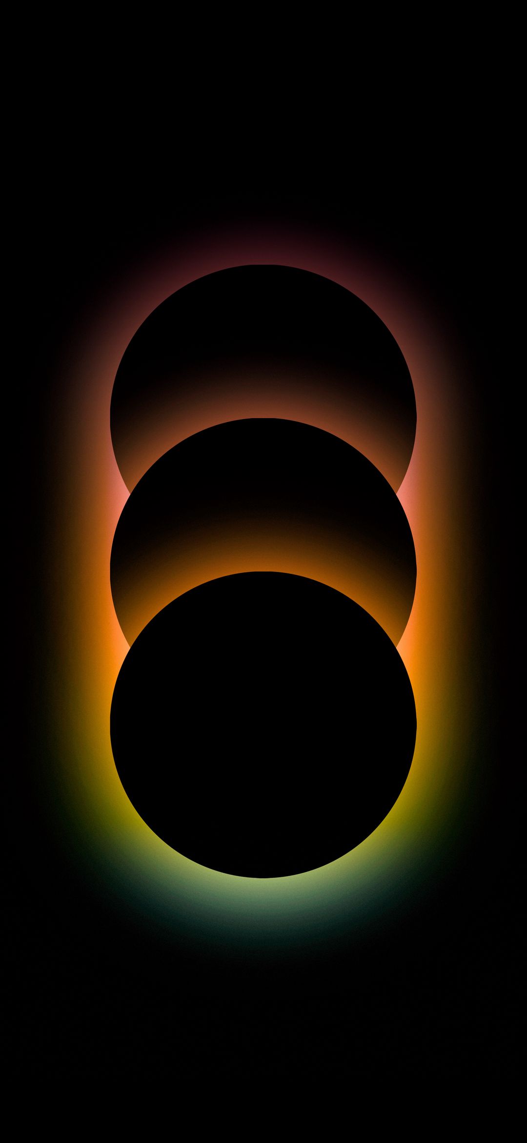 Stacked Eclipse Glow - abstract wallpaper for OpersCraft