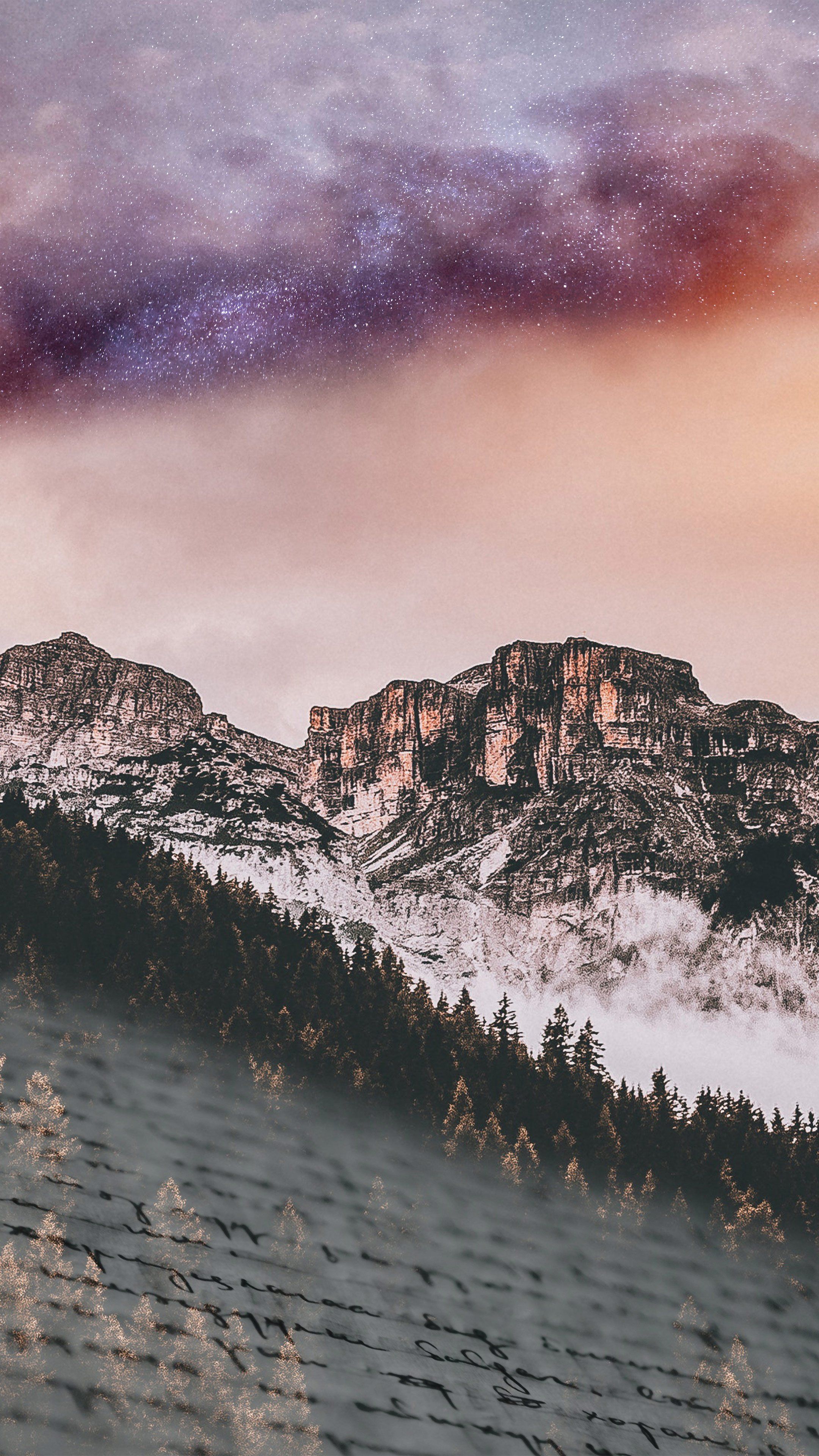 Stargazing Mountain Vista - random wallpaper for OpersCraft