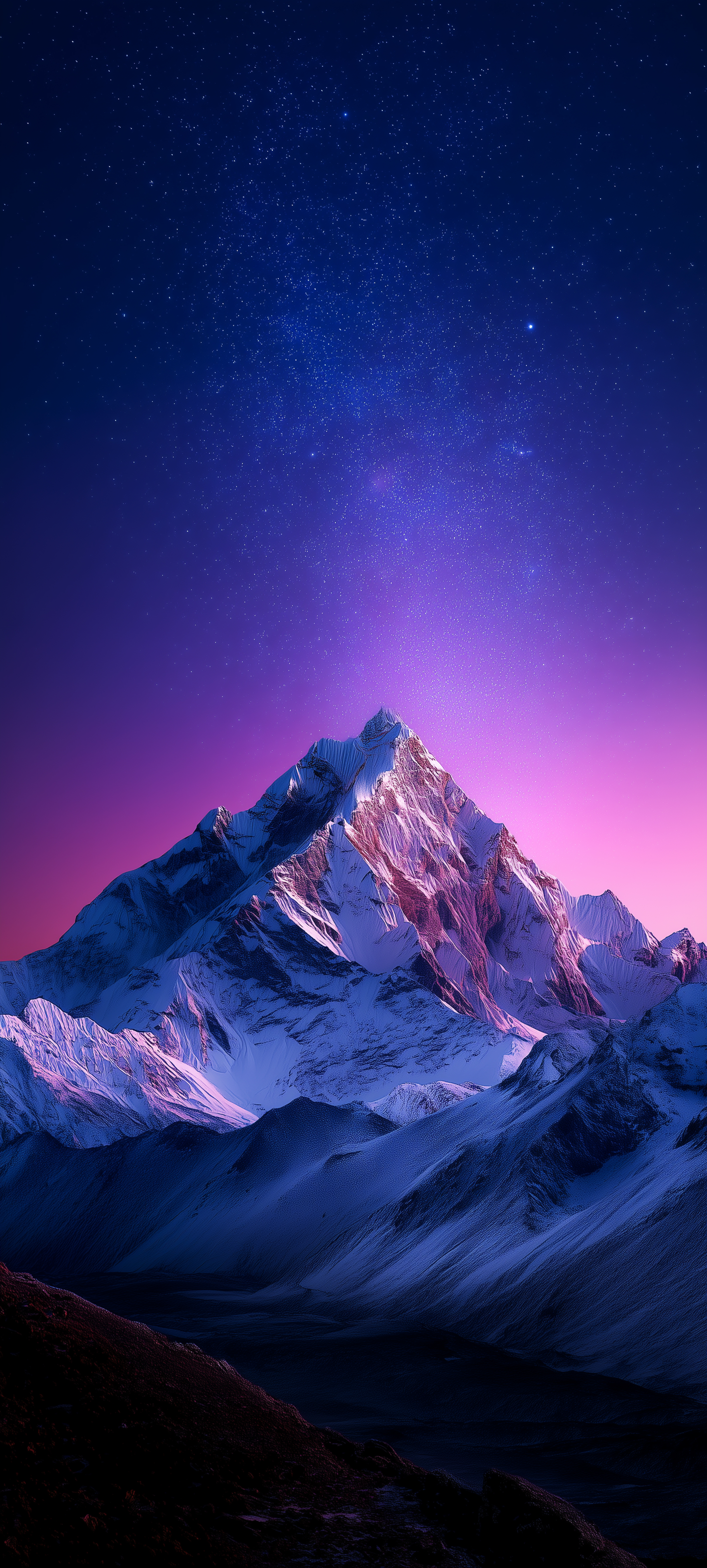Starry Mountain Peak - random wallpaper for OpersCraft