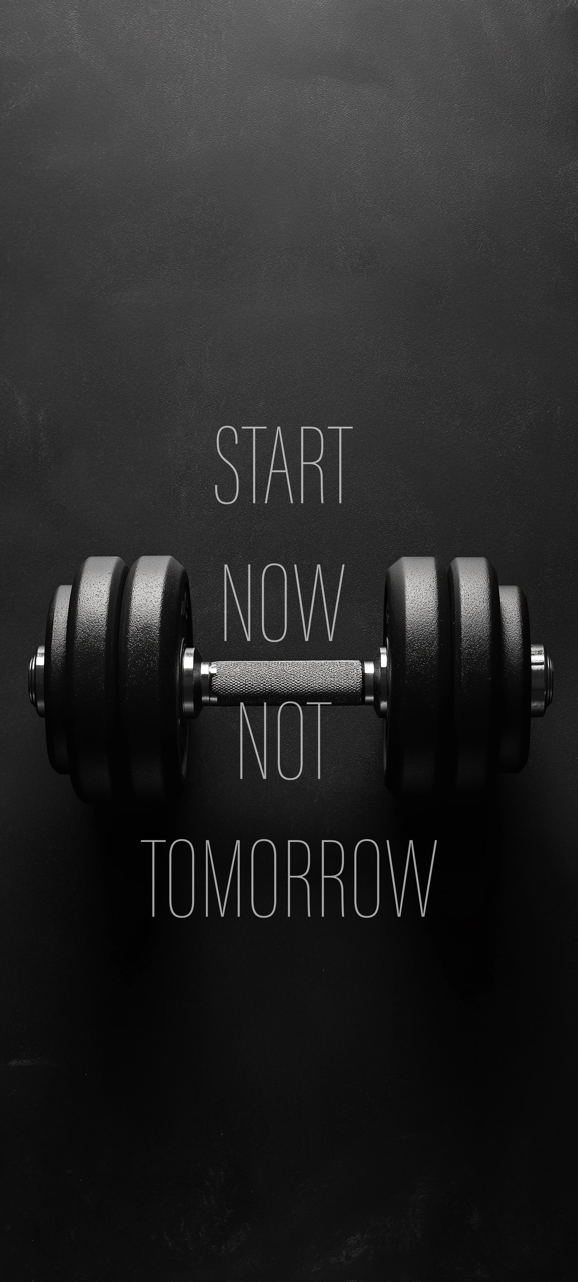 Start Now Dumbbell - fitness wallpaper for OpersCraft