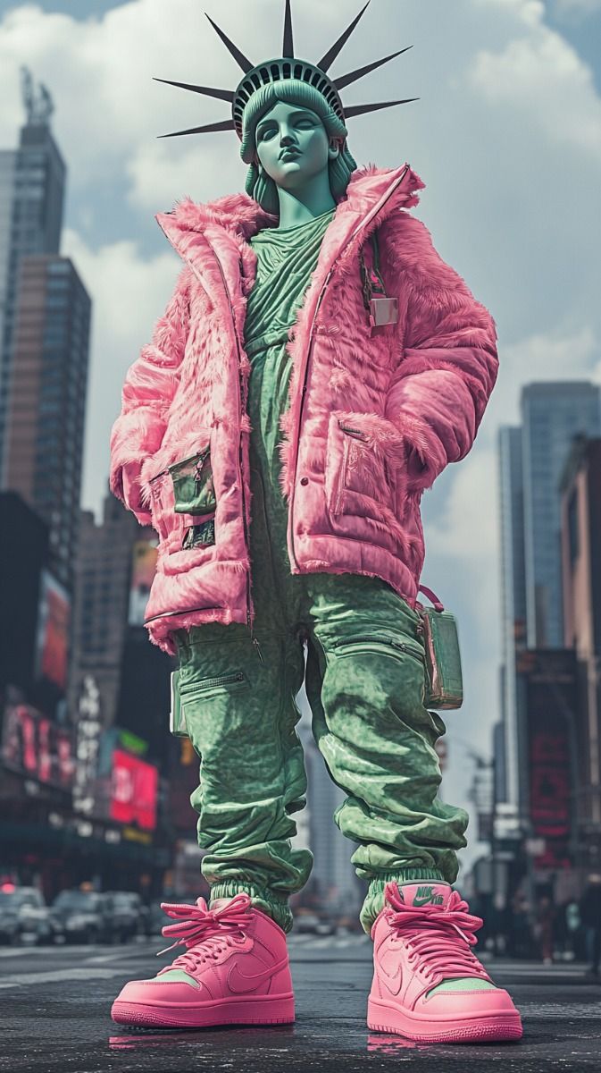 Statue of Liberty Drip - streetwear wallpaper for OpersCraft