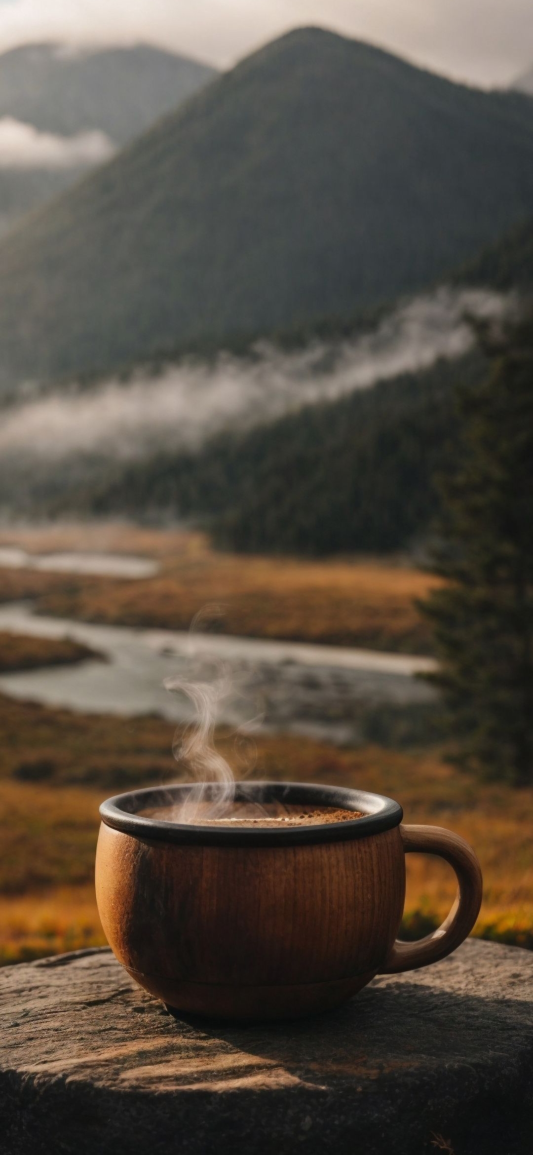 Steaming Coffee Nature - coffee wallpaper for OpersCraft