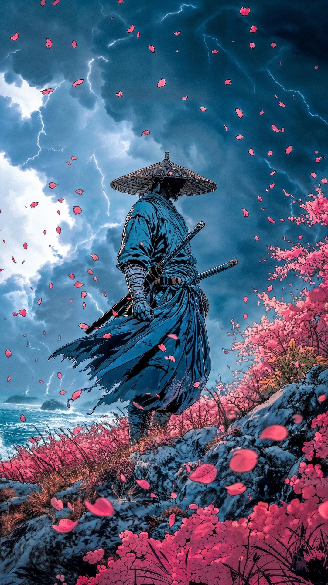 Stormy Samurai Serenity - samurai wallpaper for OpersCraft