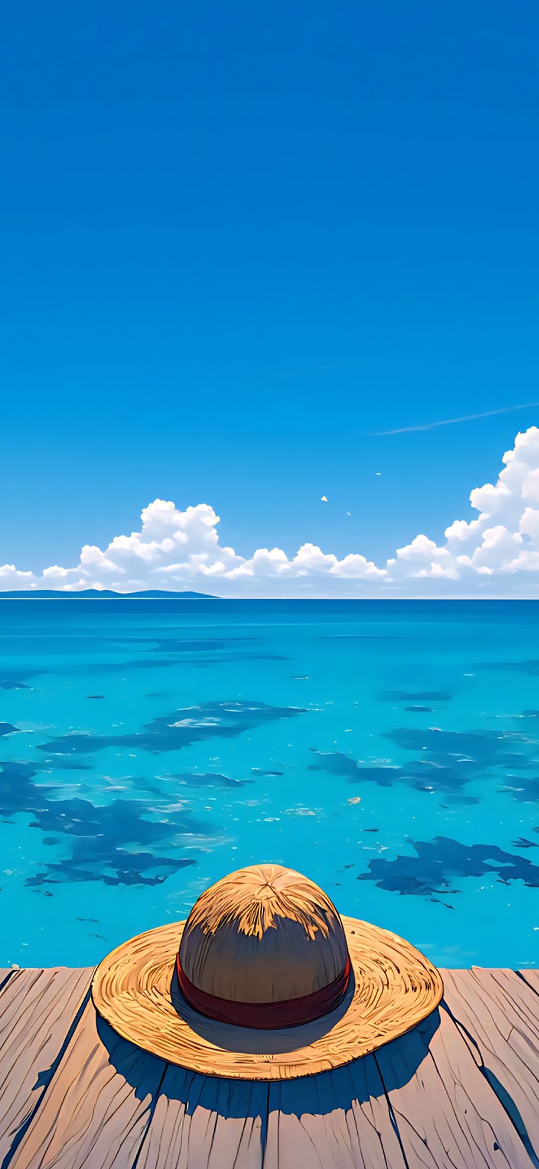 Straw Hat Ocean View - one piece wallpaper for OpersCraft