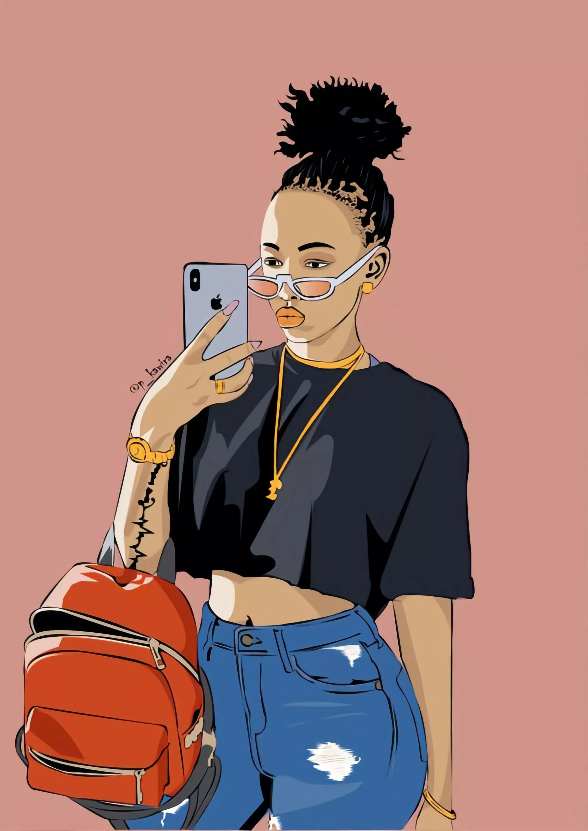 Stylish Selfie Girl - girl wallpaper for OpersCraft