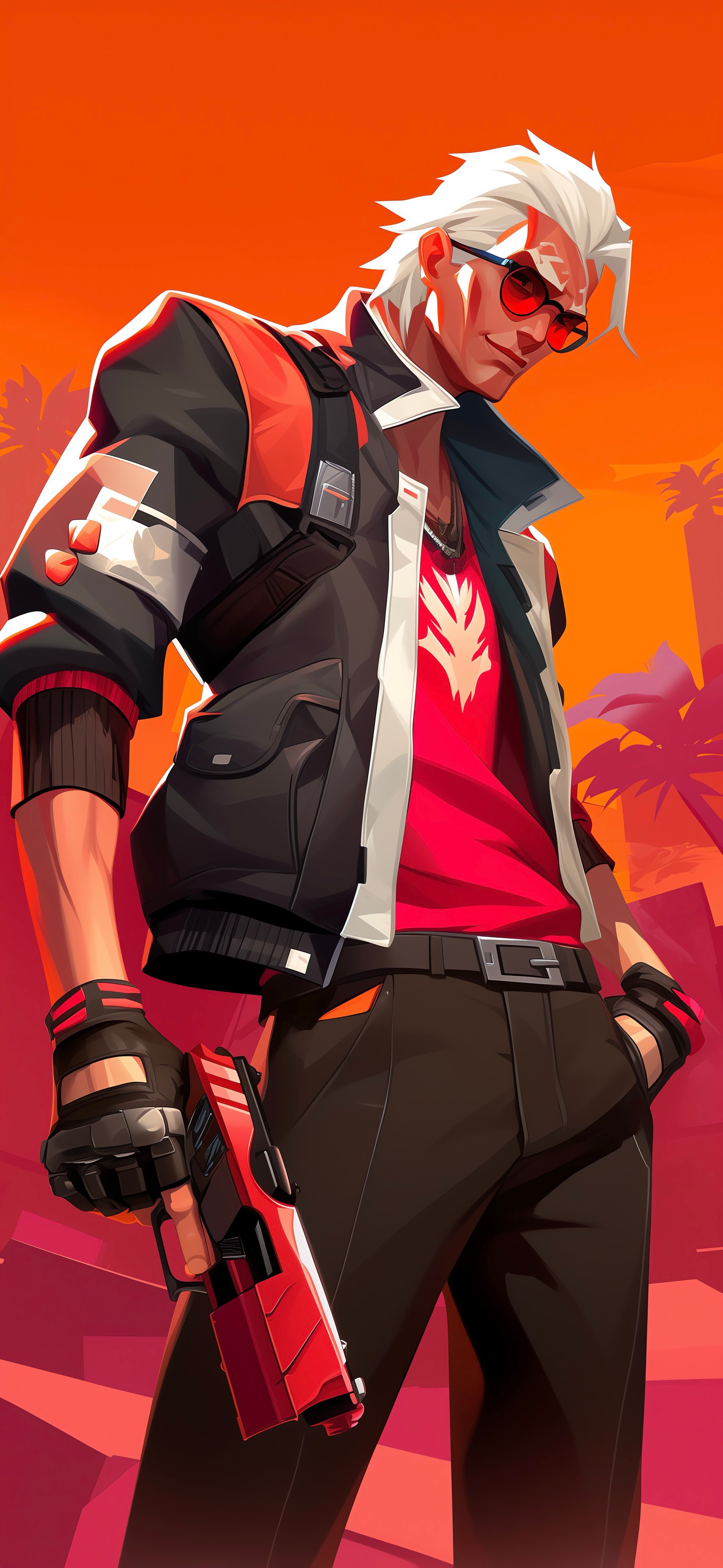 Stylized Character with Gun - dope wallpaper for OpersCraft