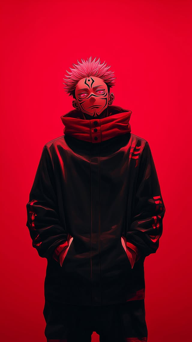 Sukuna Red Portrait - dope wallpaper for OpersCraft