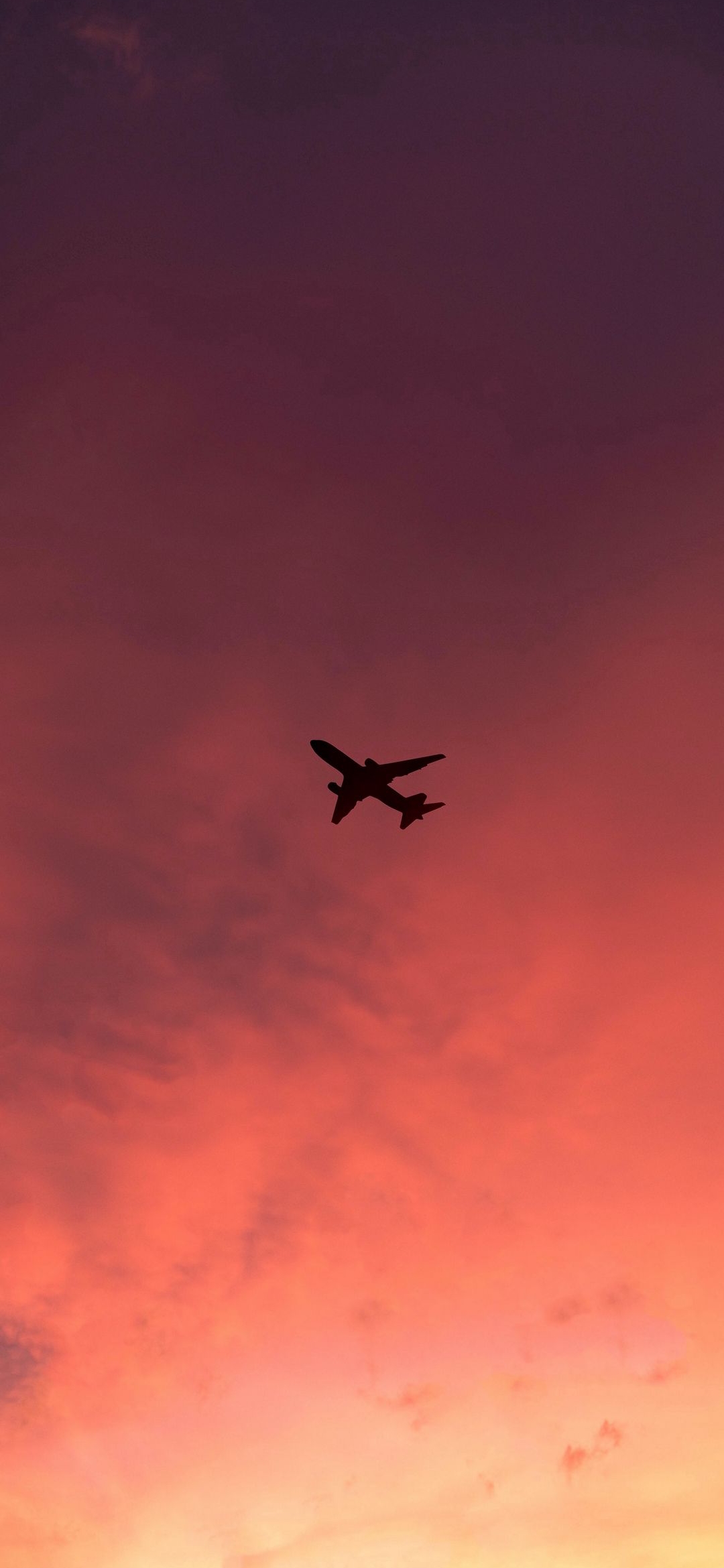 Sunset Airplane Silhouette - airplane wallpaper for OpersCraft