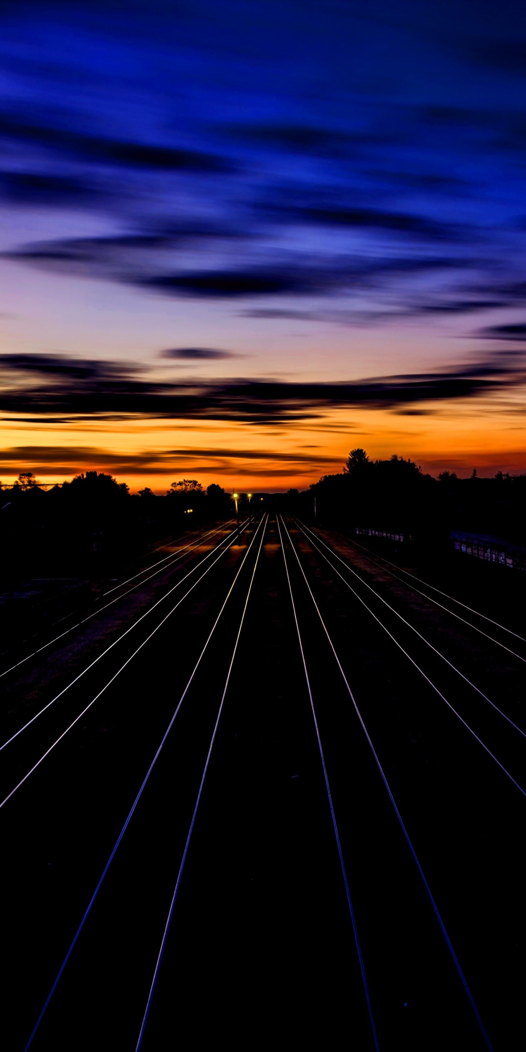 Sunset Railway Tracks - random wallpaper for OpersCraft