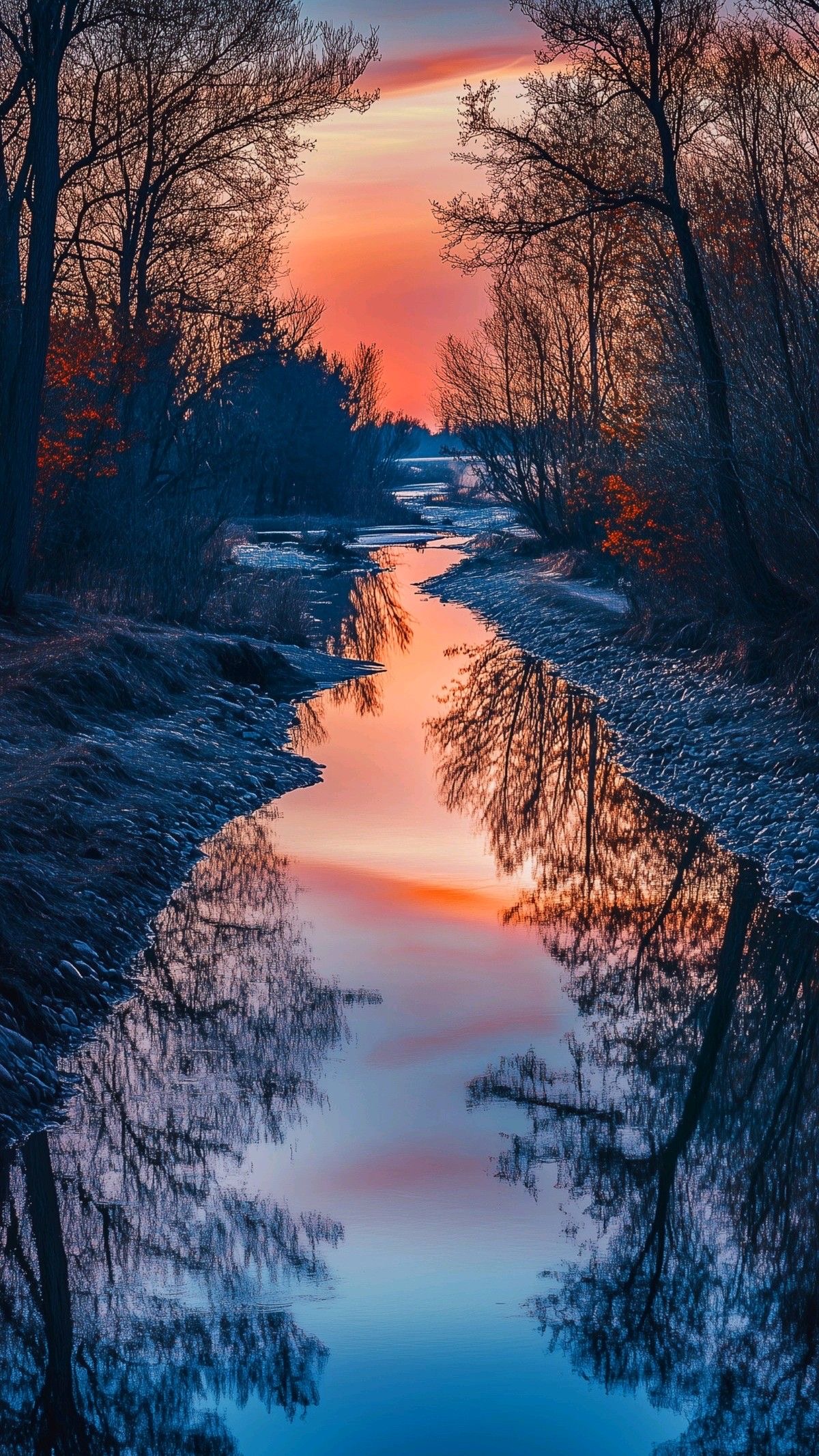 Sunset River Reflection - random wallpaper for OpersCraft