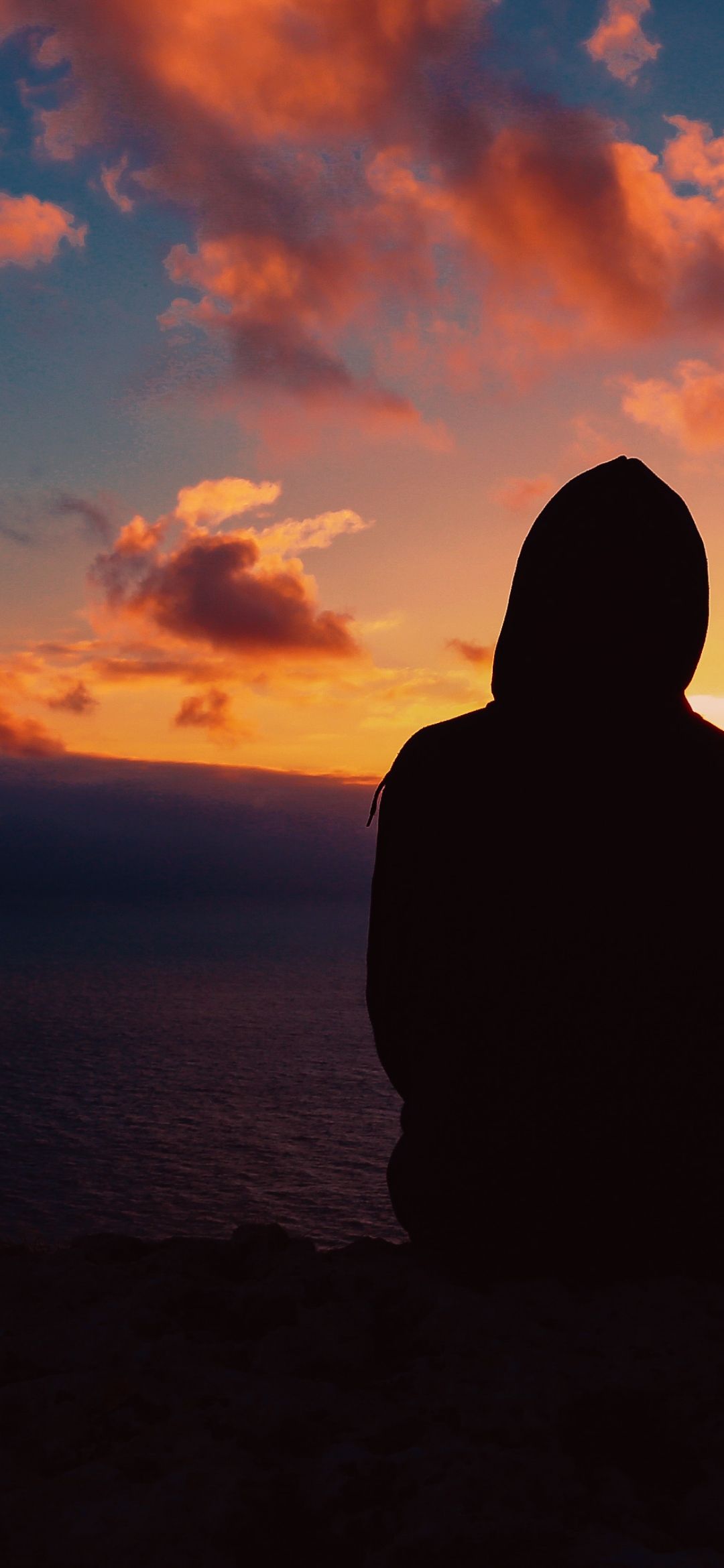 Sunset Silhouette Contemplation - sunset wallpaper for OpersCraft