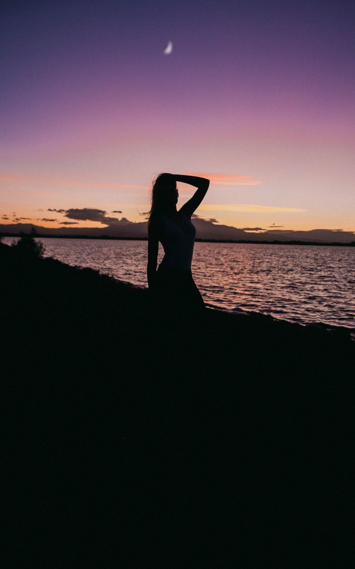 Sunset Silhouette Serenity - silhouette wallpaper for OpersCraft