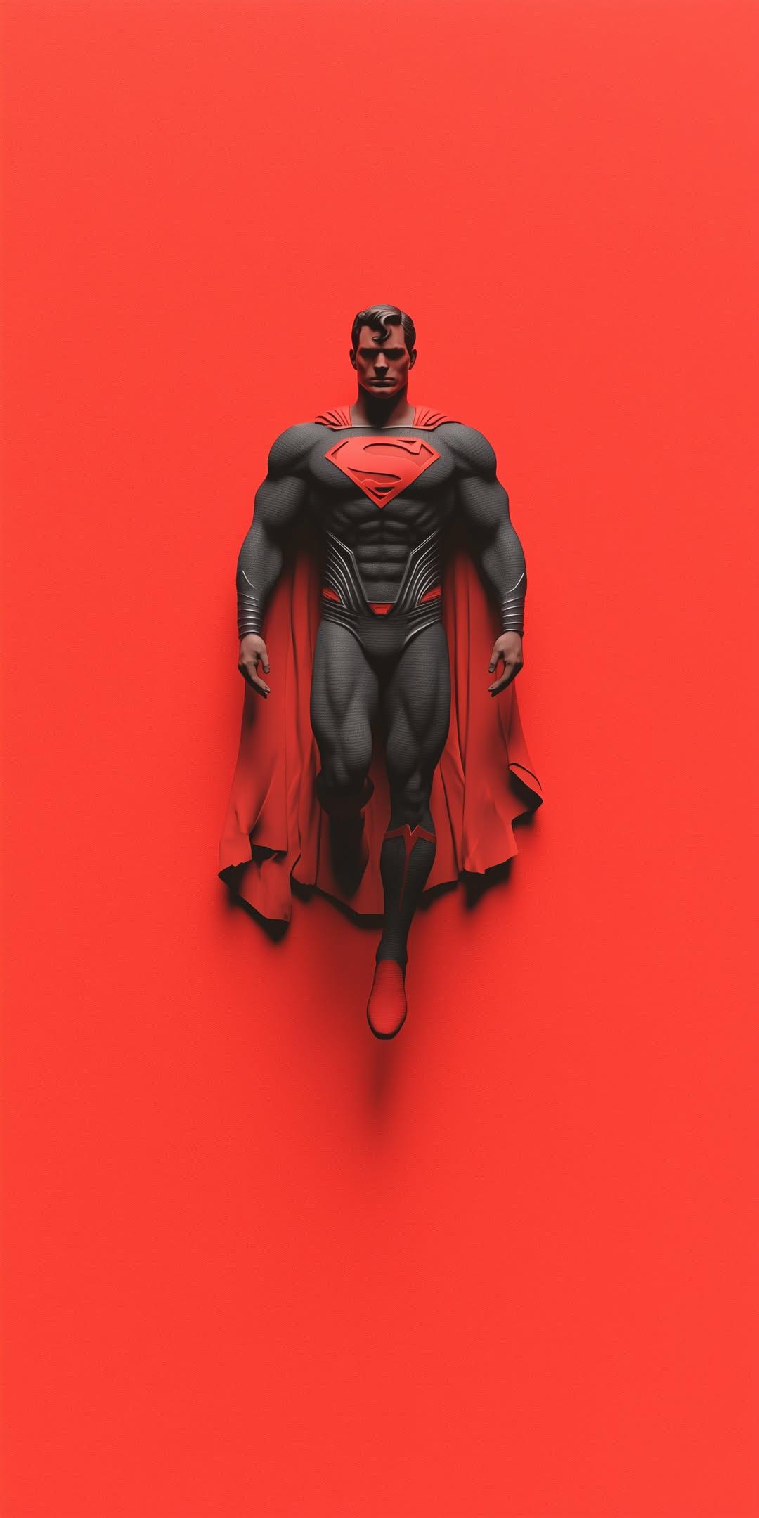 Superman_Black_Suit_Red_Background - superman wallpaper for OpersCraft