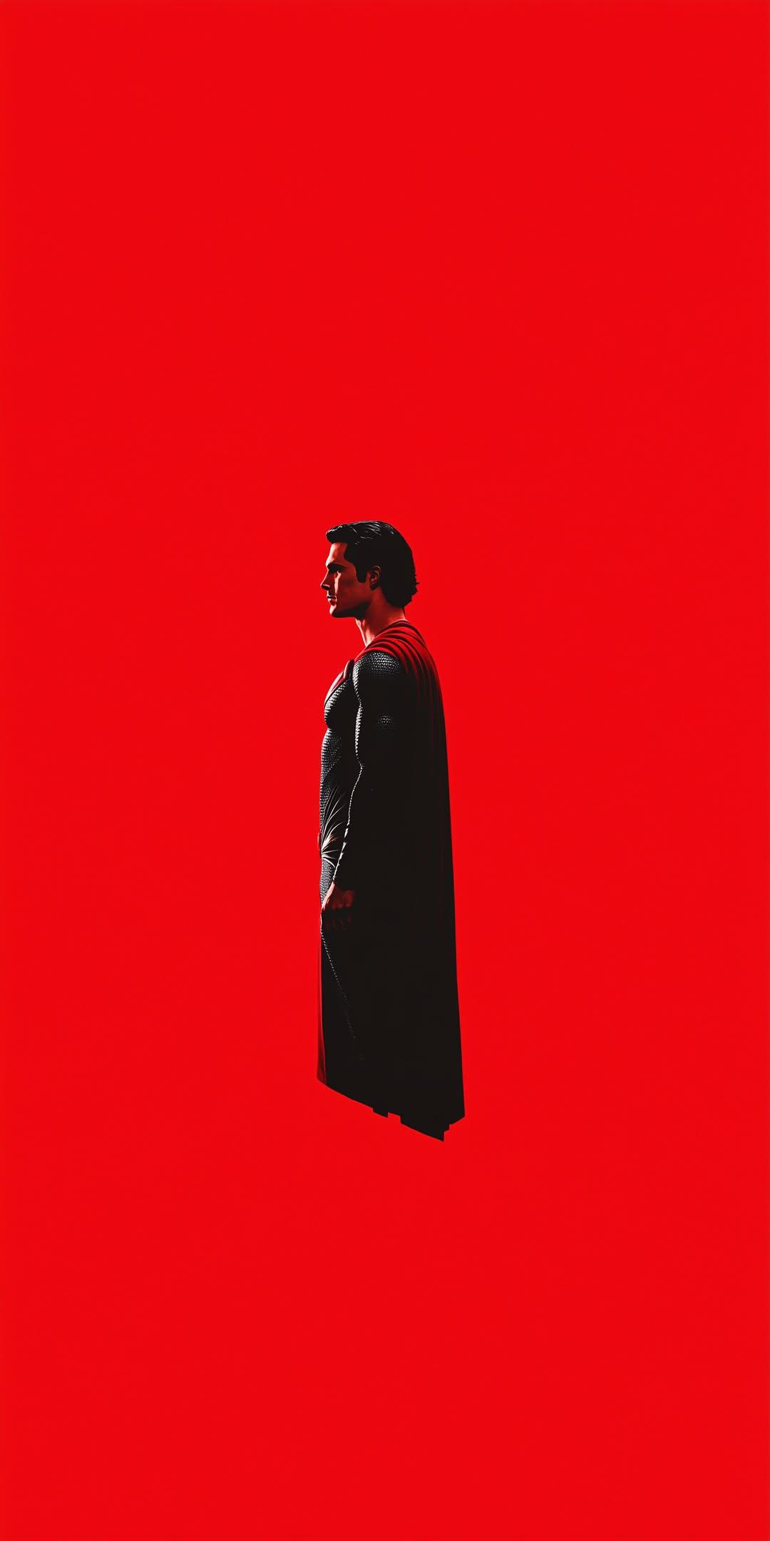 Superman_Black_Suit_Red_Field - superman wallpaper for OpersCraft