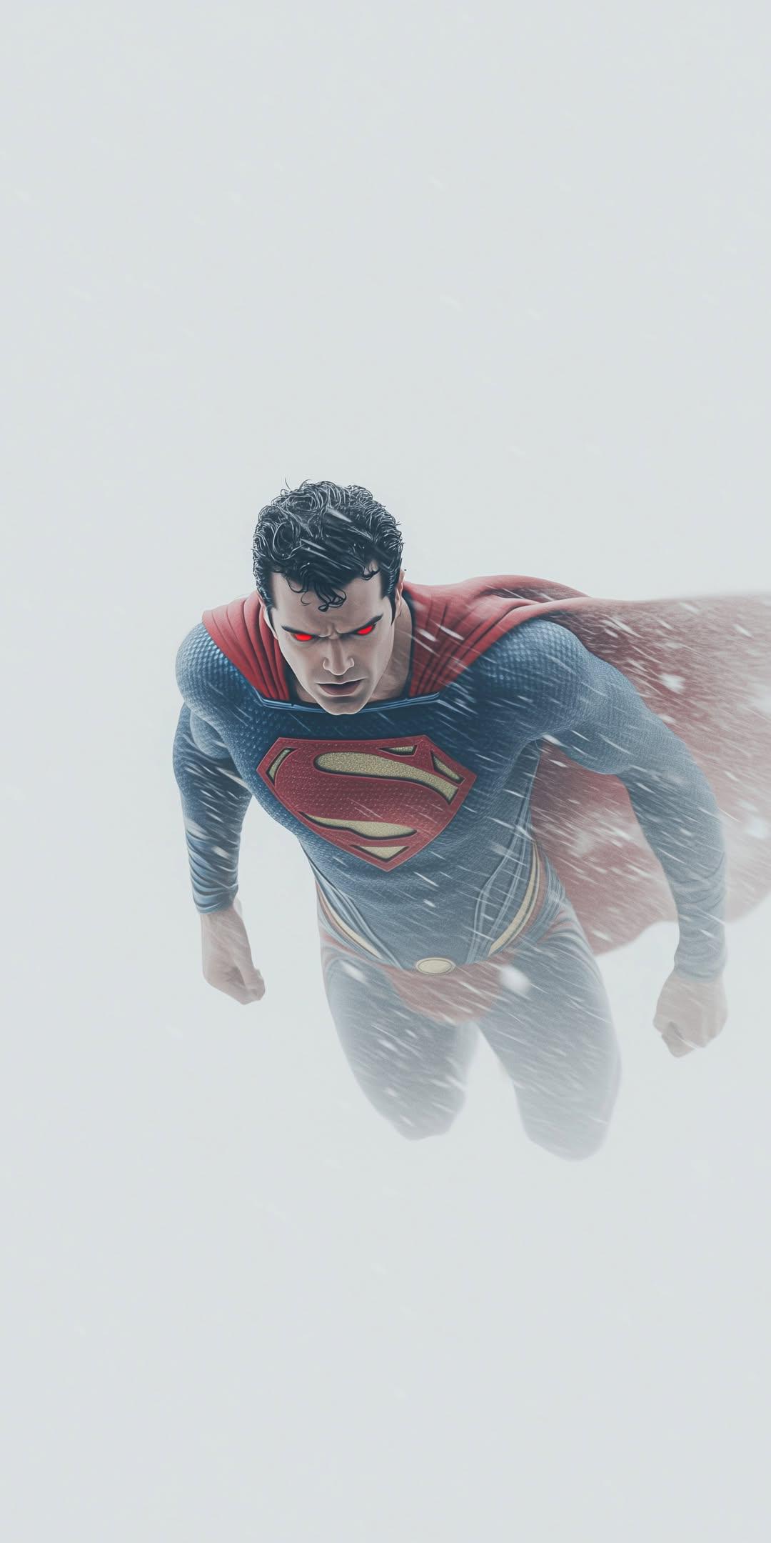 Superman_Flying_Through_Snow - superman wallpaper for OpersCraft
