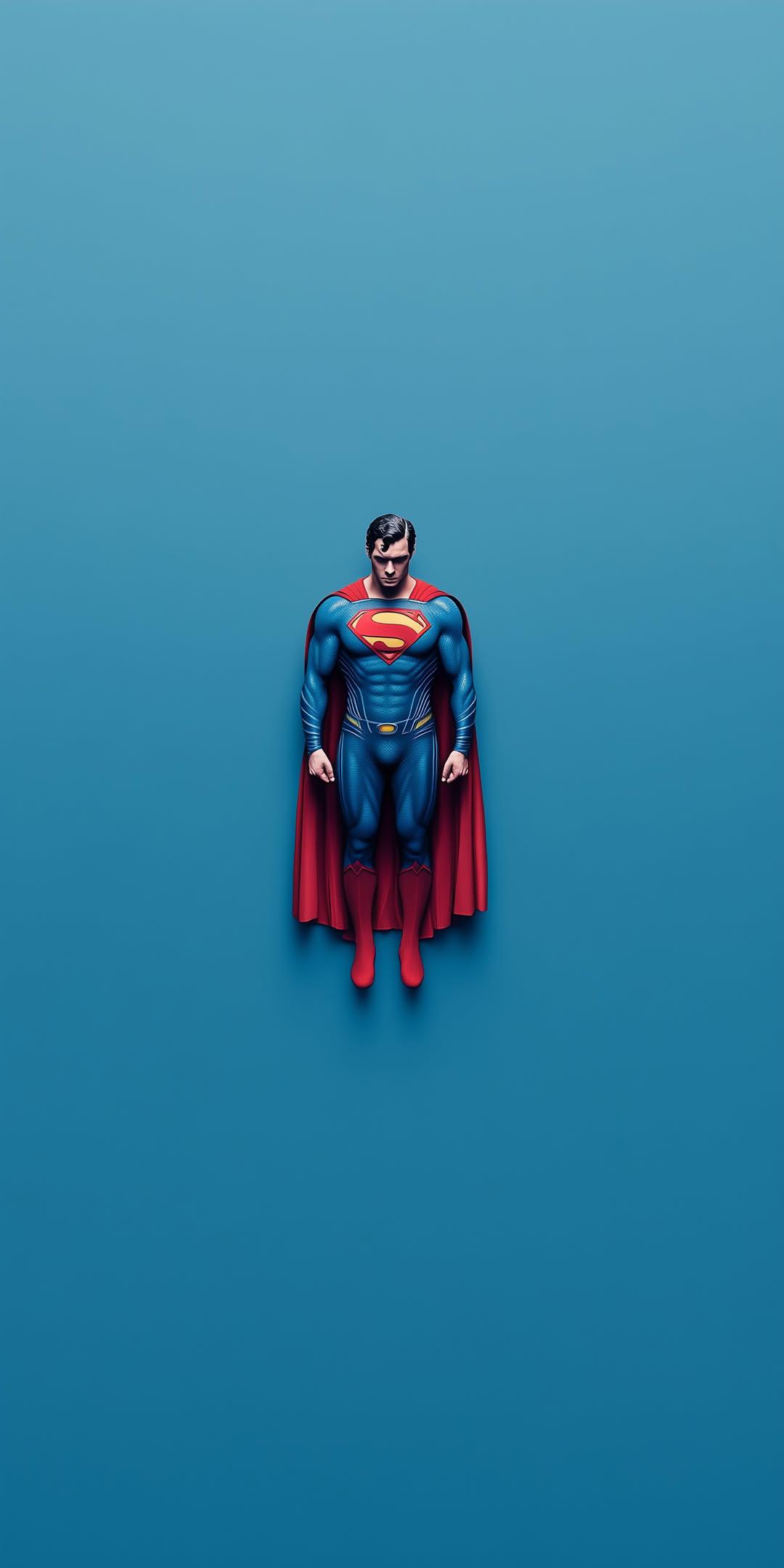 Superman_Minimalist_Blue - superman wallpaper for OpersCraft