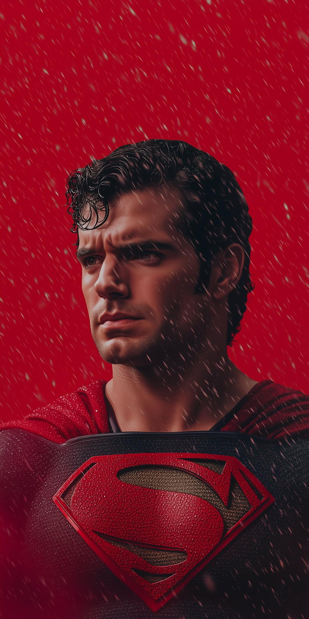 Superman_Rain_Red_Background - superman wallpaper for OpersCraft