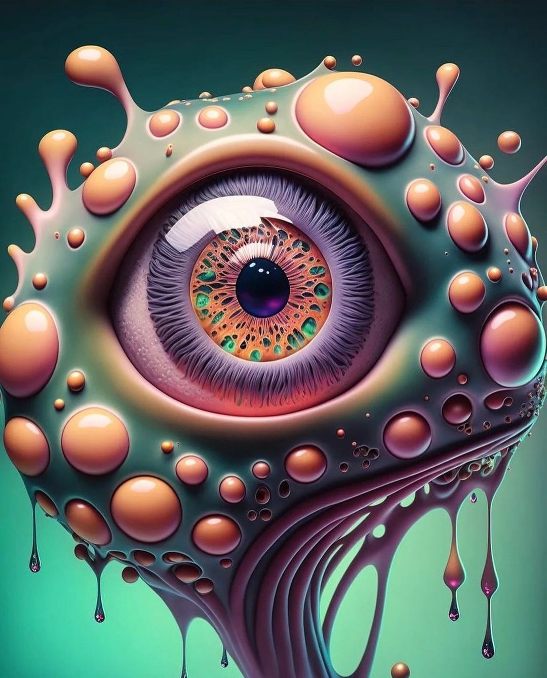 Surreal Alien Eye - sci-fi wallpaper for OpersCraft