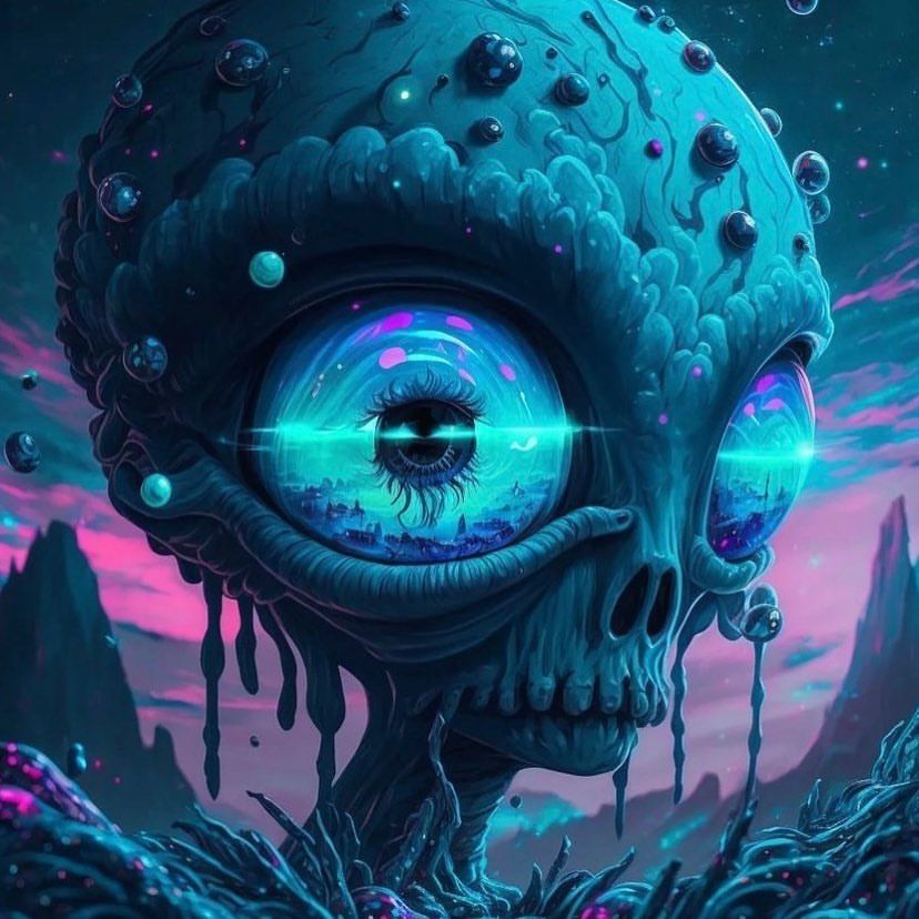 Surreal Alien Landscape - alien wallpaper for OpersCraft