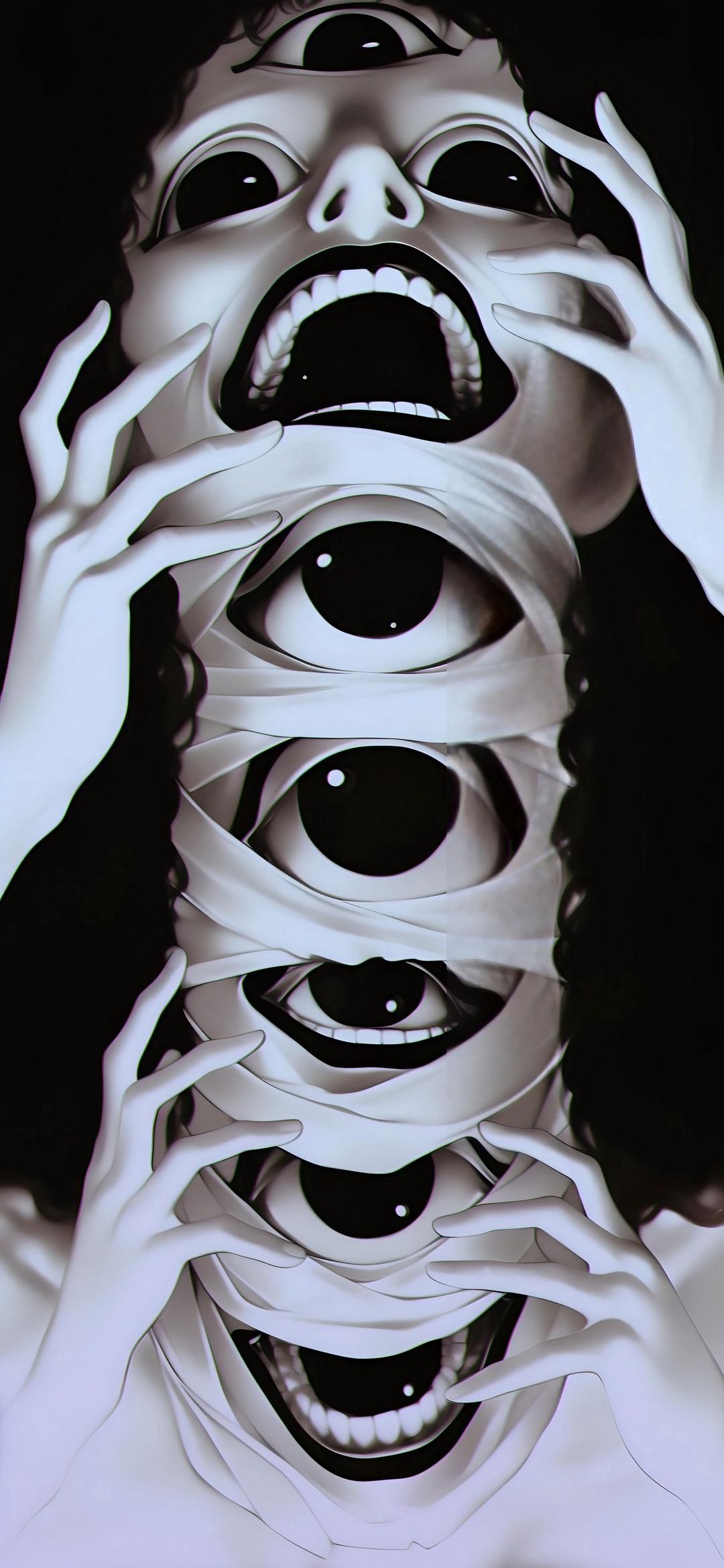 Surreal Eyeball Portrait - ghetto wallpaper for OpersCraft