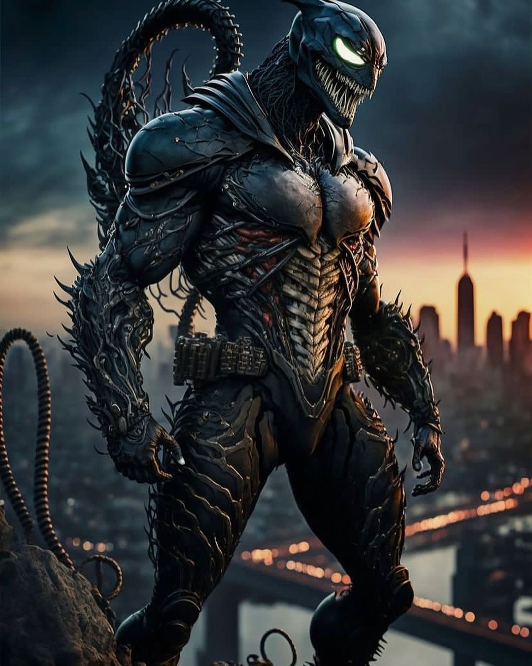 Symbiote City Guardian - superhero wallpaper for OpersCraft
