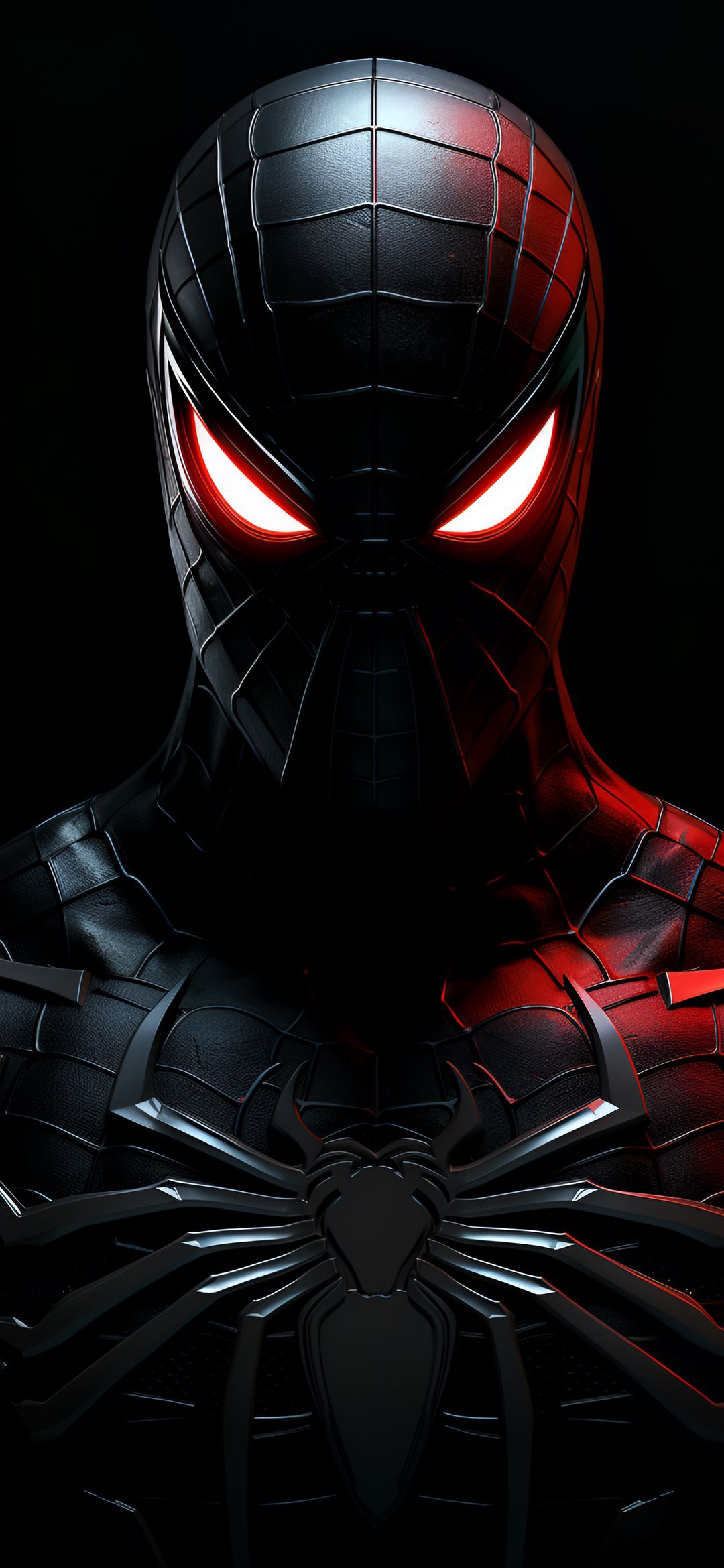 Symbiote Spider-Man Red Eyes - spider-man wallpaper for OpersCraft