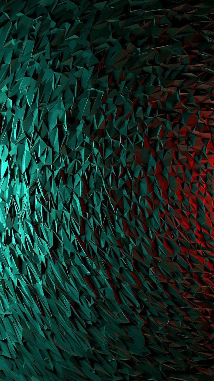 Teal and Red Shards - abstract wallpaper for OpersCraft