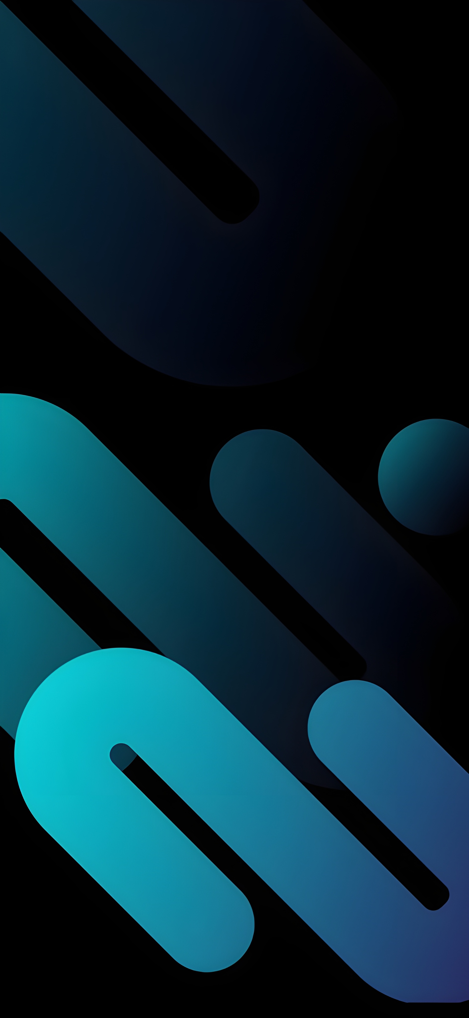 Teal Gradient Shapes - abstract wallpaper for OpersCraft