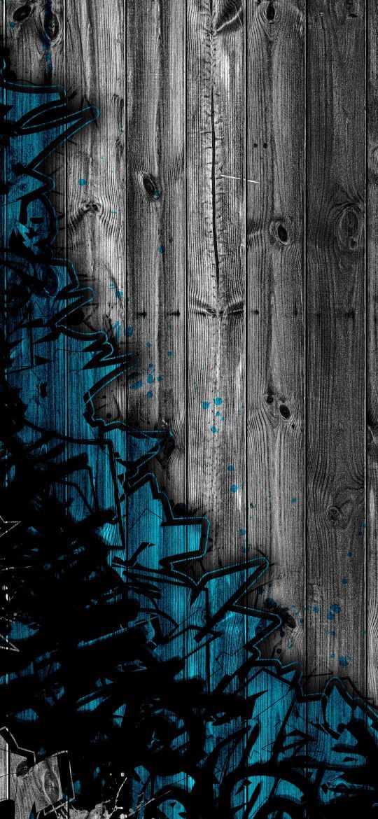Teal Graffiti Wood Panel - graffiti wallpaper for OpersCraft