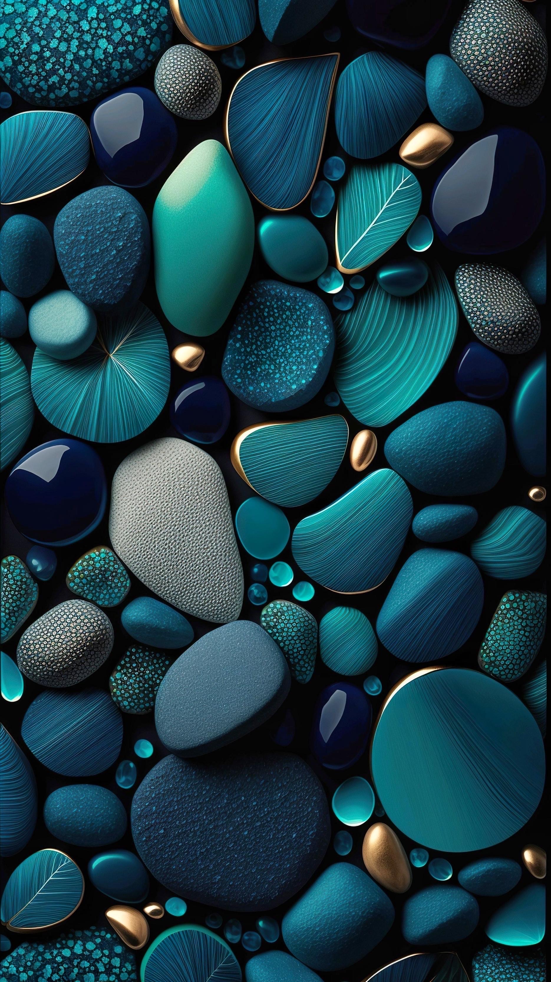 Teal Stone Abundance - random wallpaper for OpersCraft