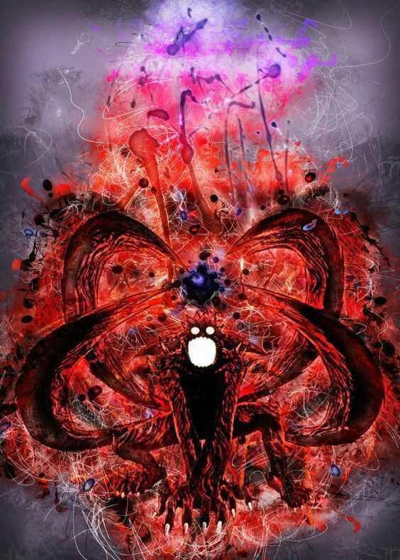 Ten Tails Abstract Art - naruto wallpaper for OpersCraft