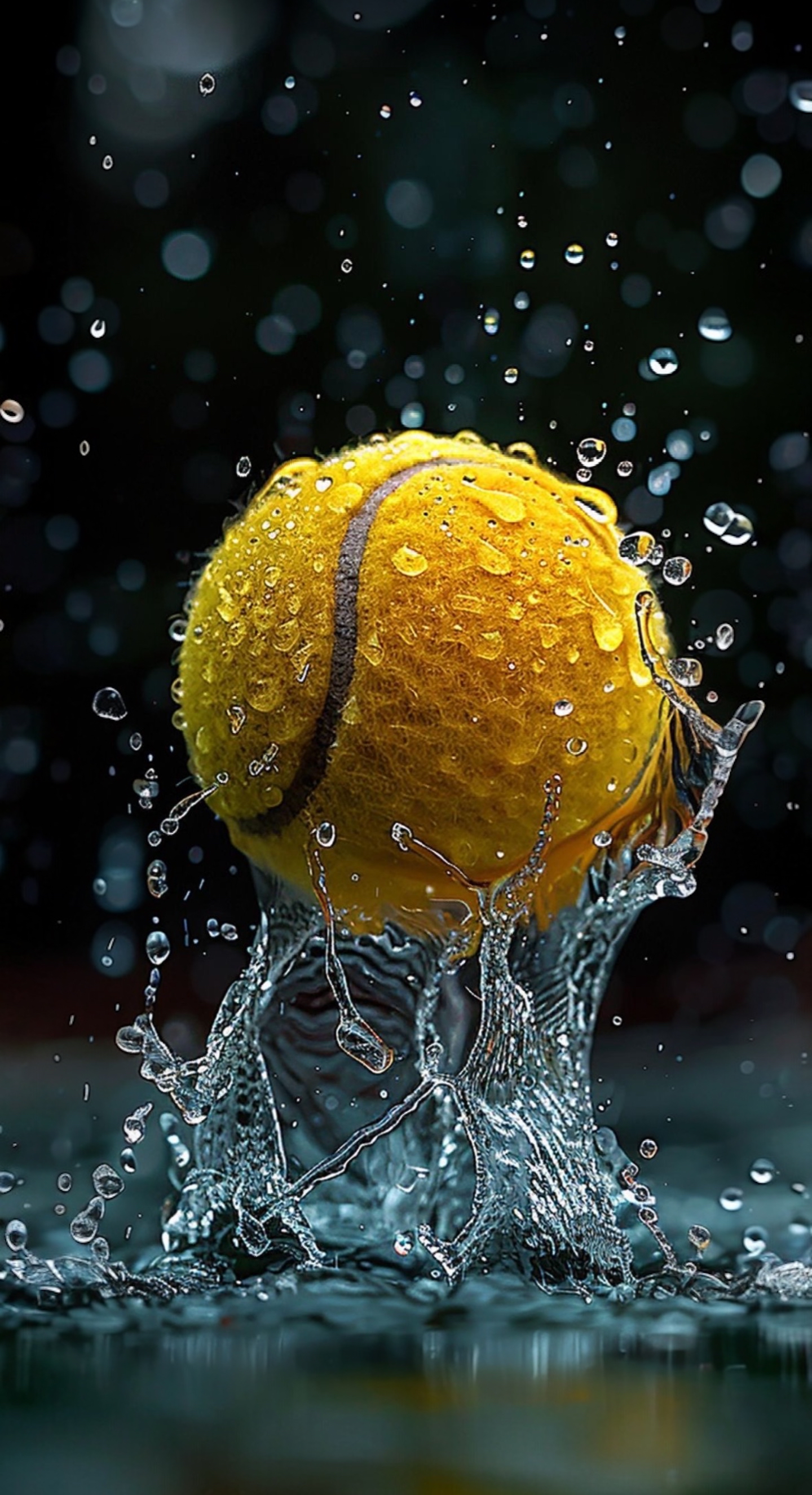 Tennis Ball Water Splash - abstract wallpaper for OpersCraft