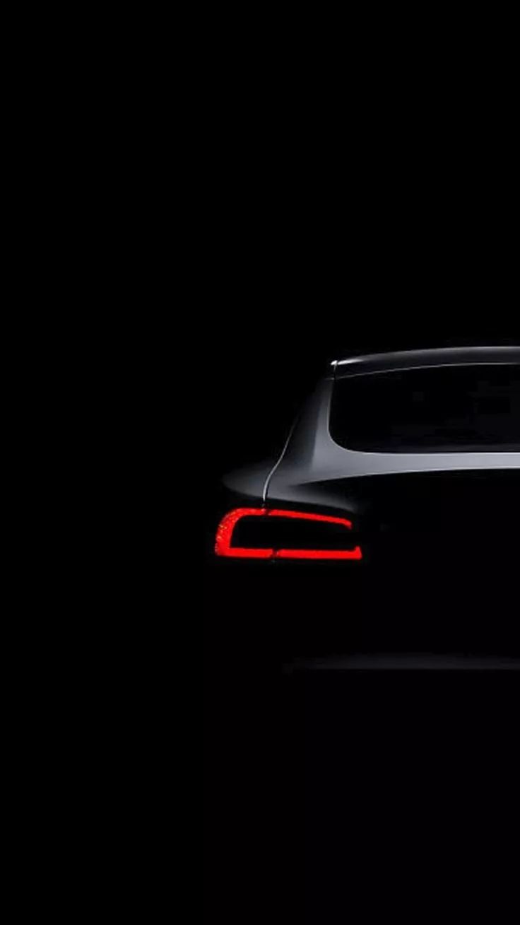 Tesla Taillight Silhouette - cars wallpaper for OpersCraft