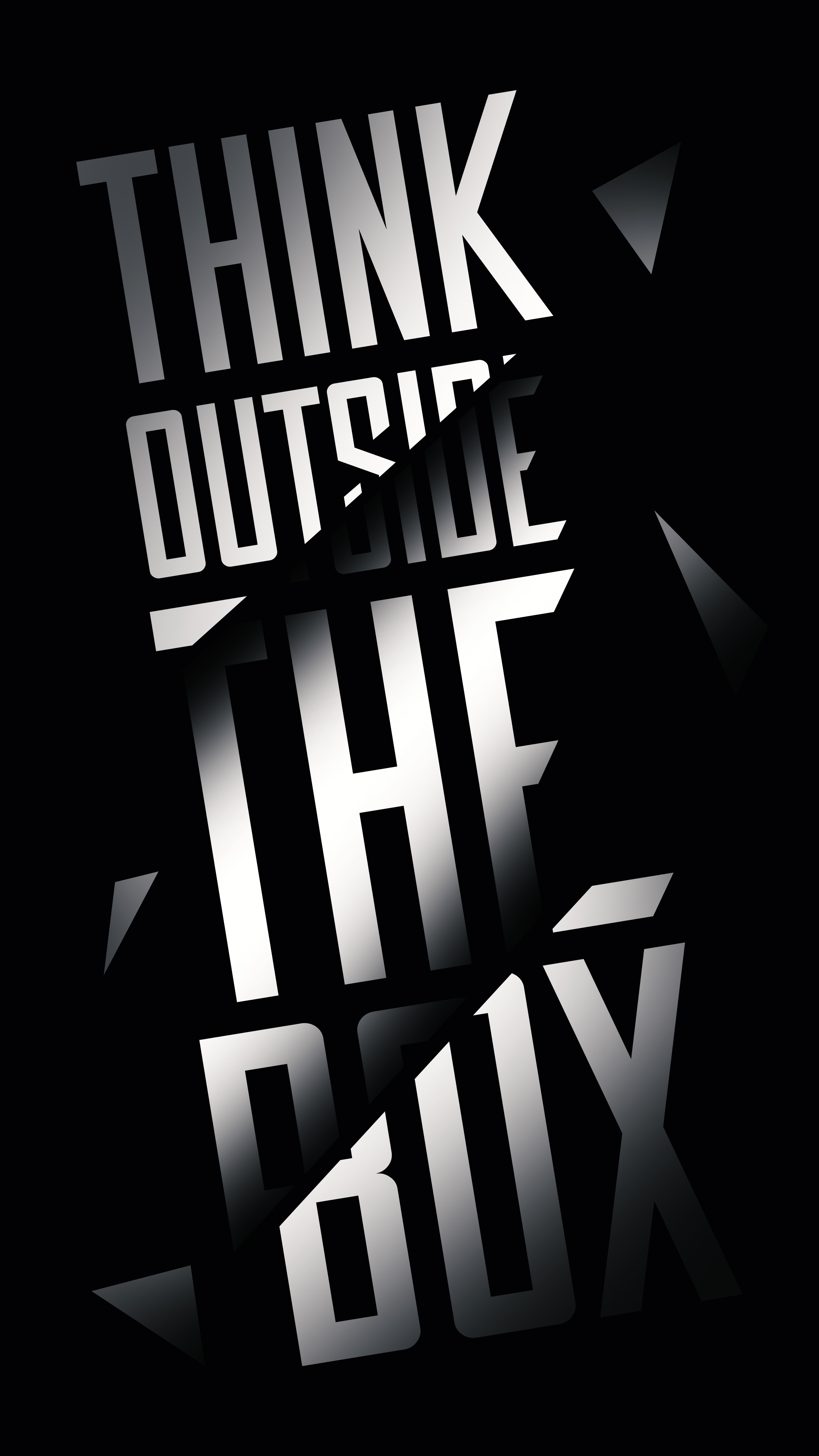 Think Outside The Box - typography wallpaper for OpersCraft