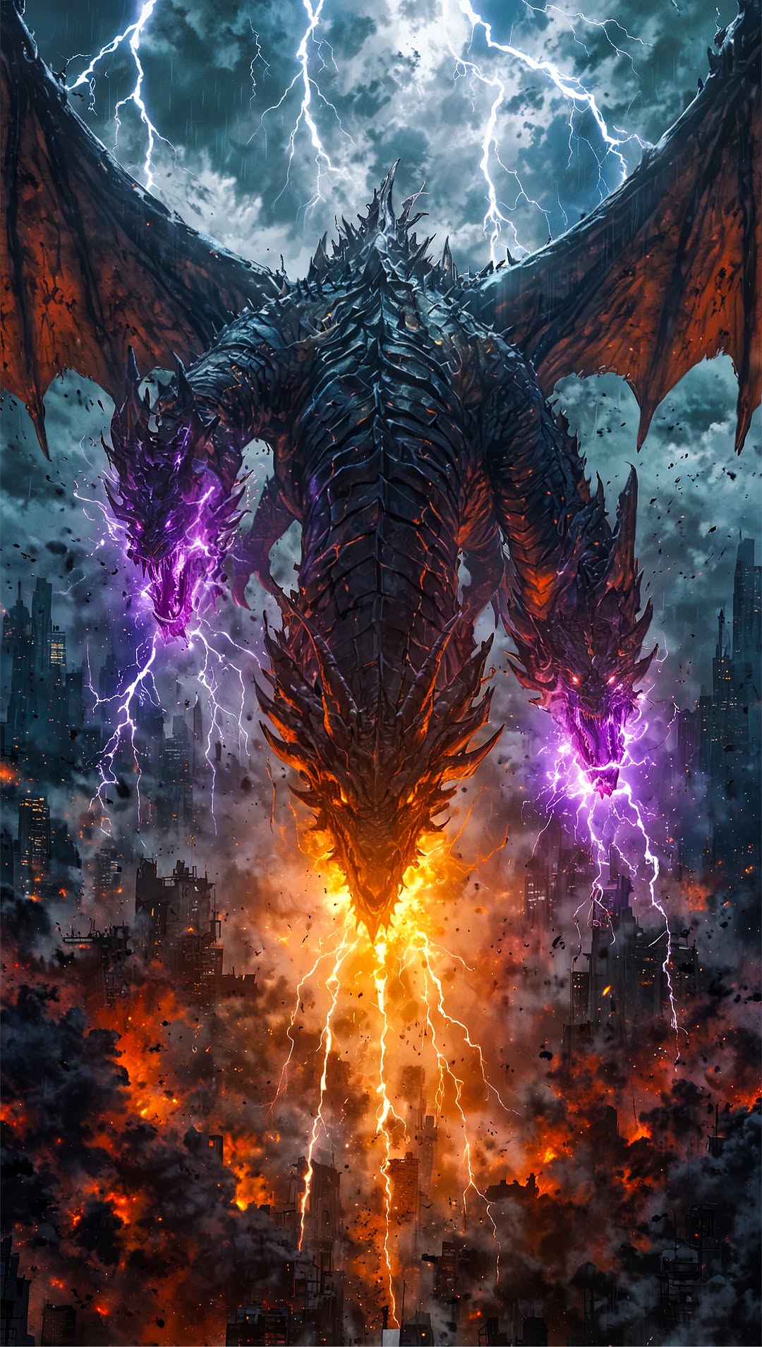 Three-Headed Dragon City - movies wallpaper for OpersCraft