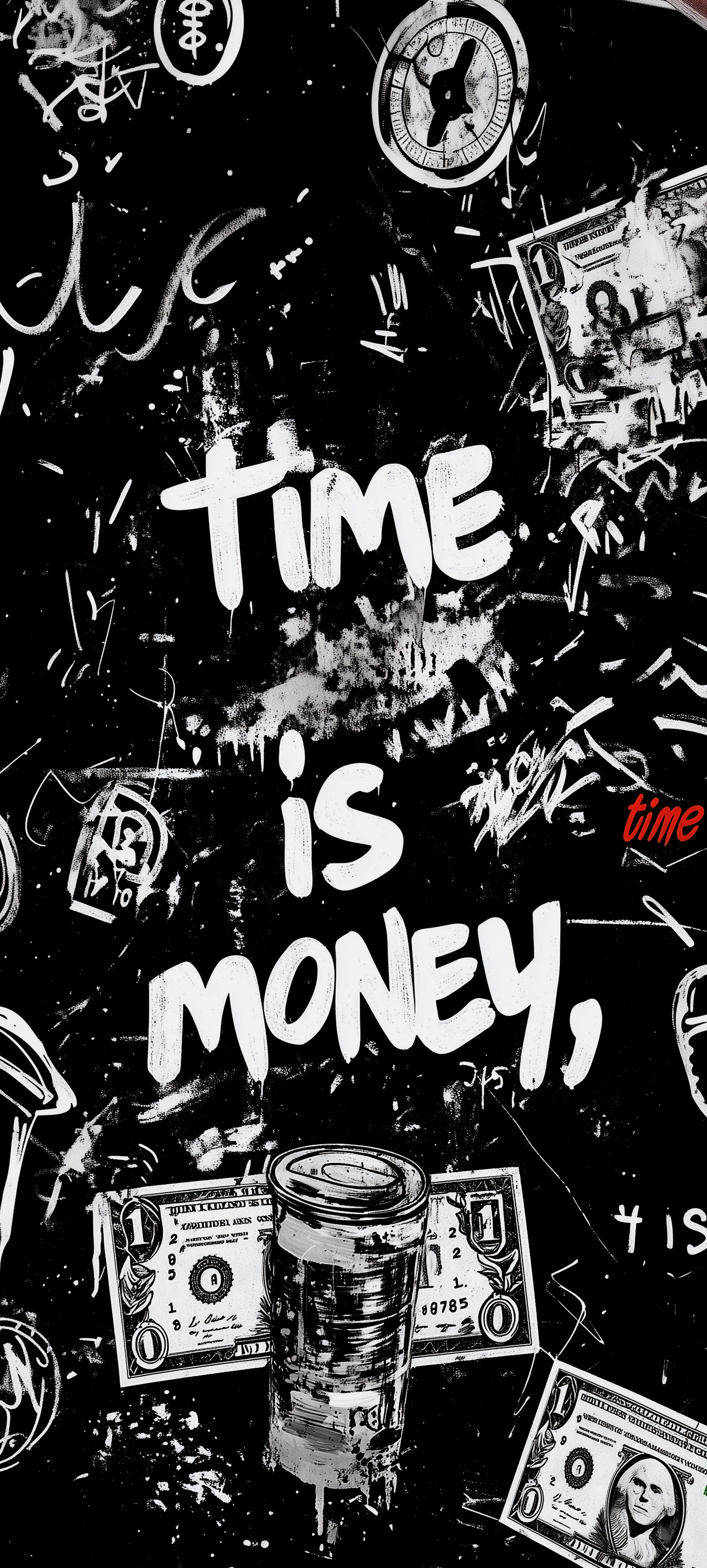 Time is Money Graffiti - ghetto wallpaper for OpersCraft