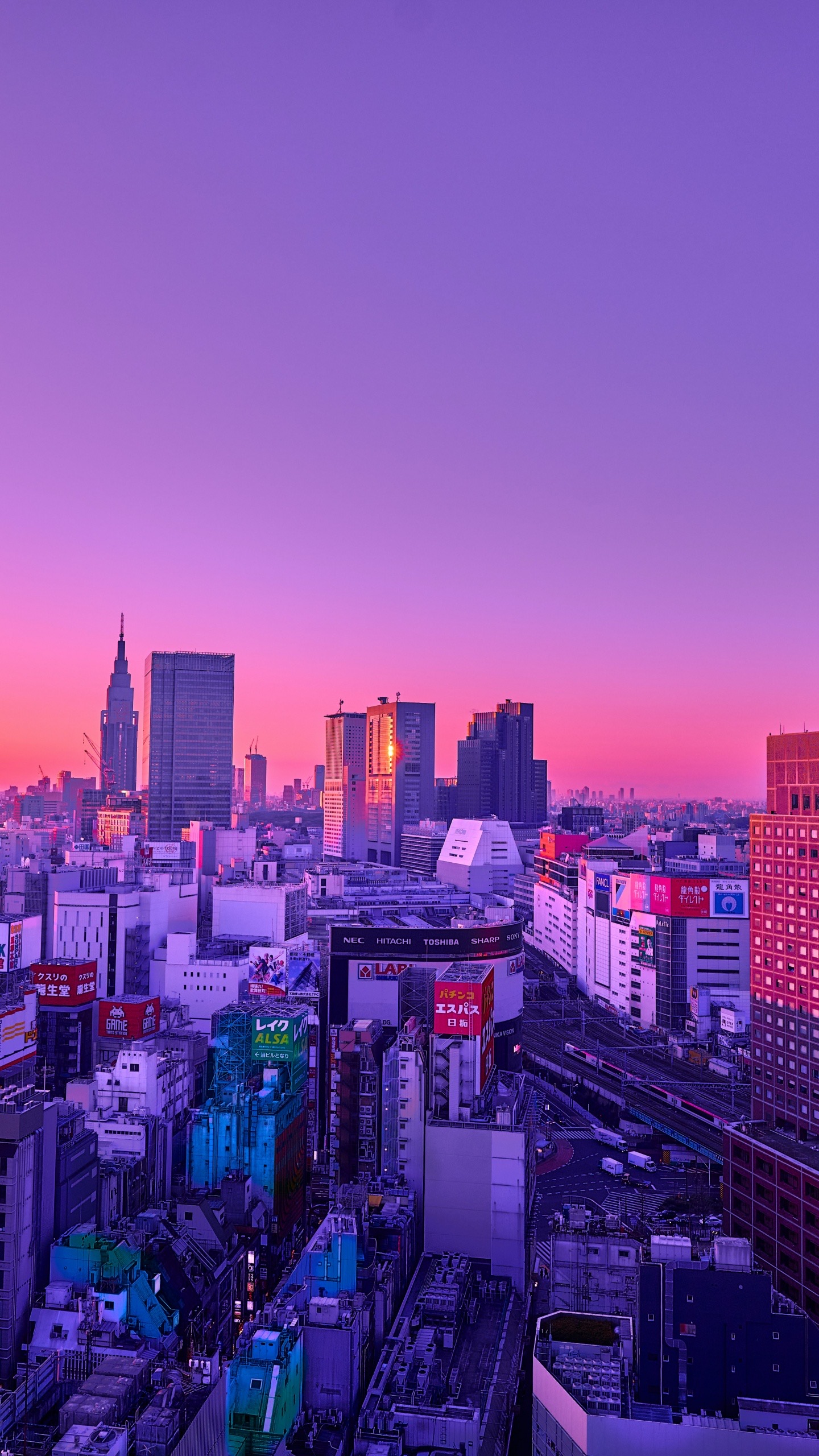 Tokyo Sunset Skyline - city wallpaper for OpersCraft
