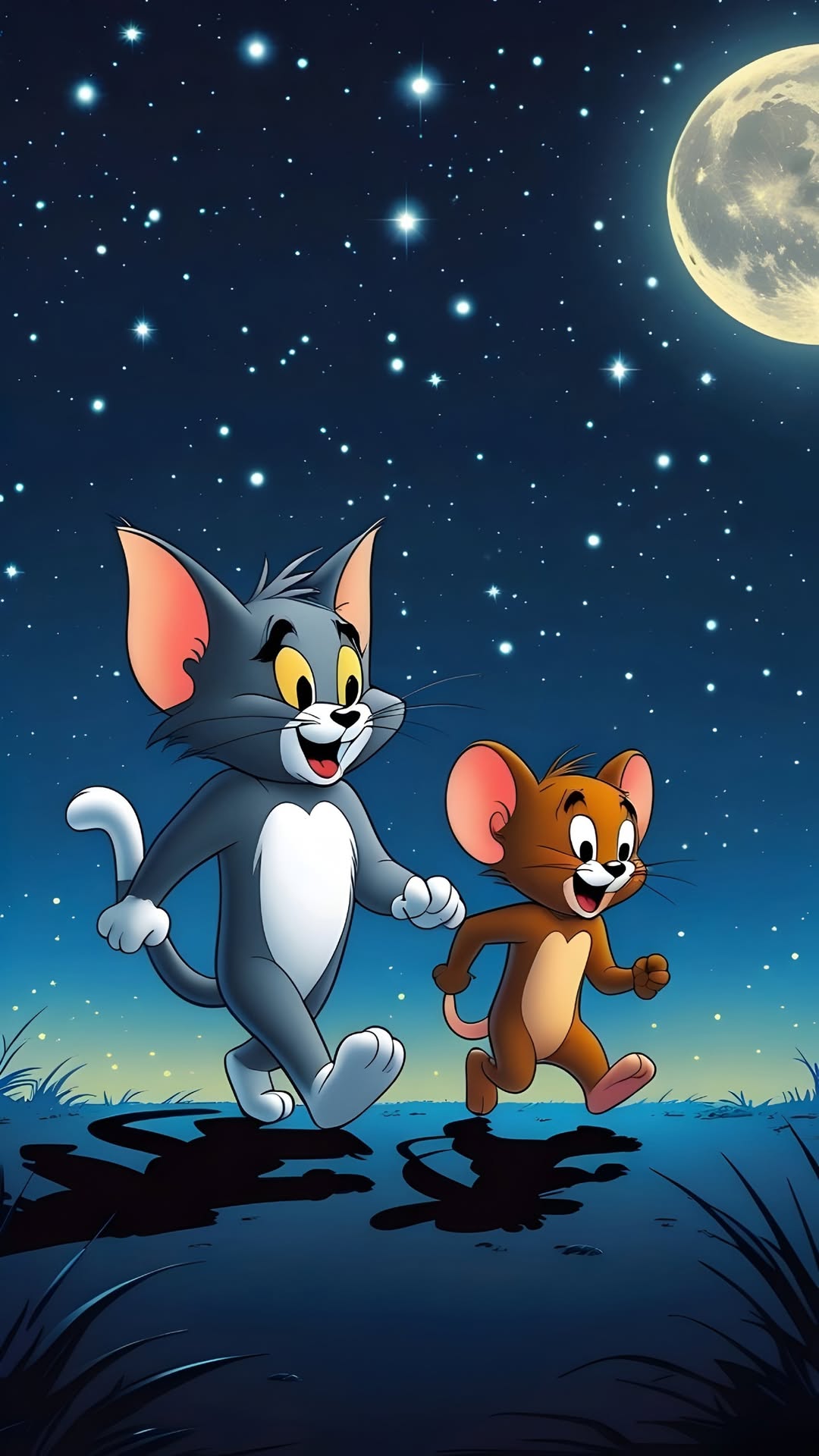 Tom and Jerry Night - anime wallpaper for OpersCraft