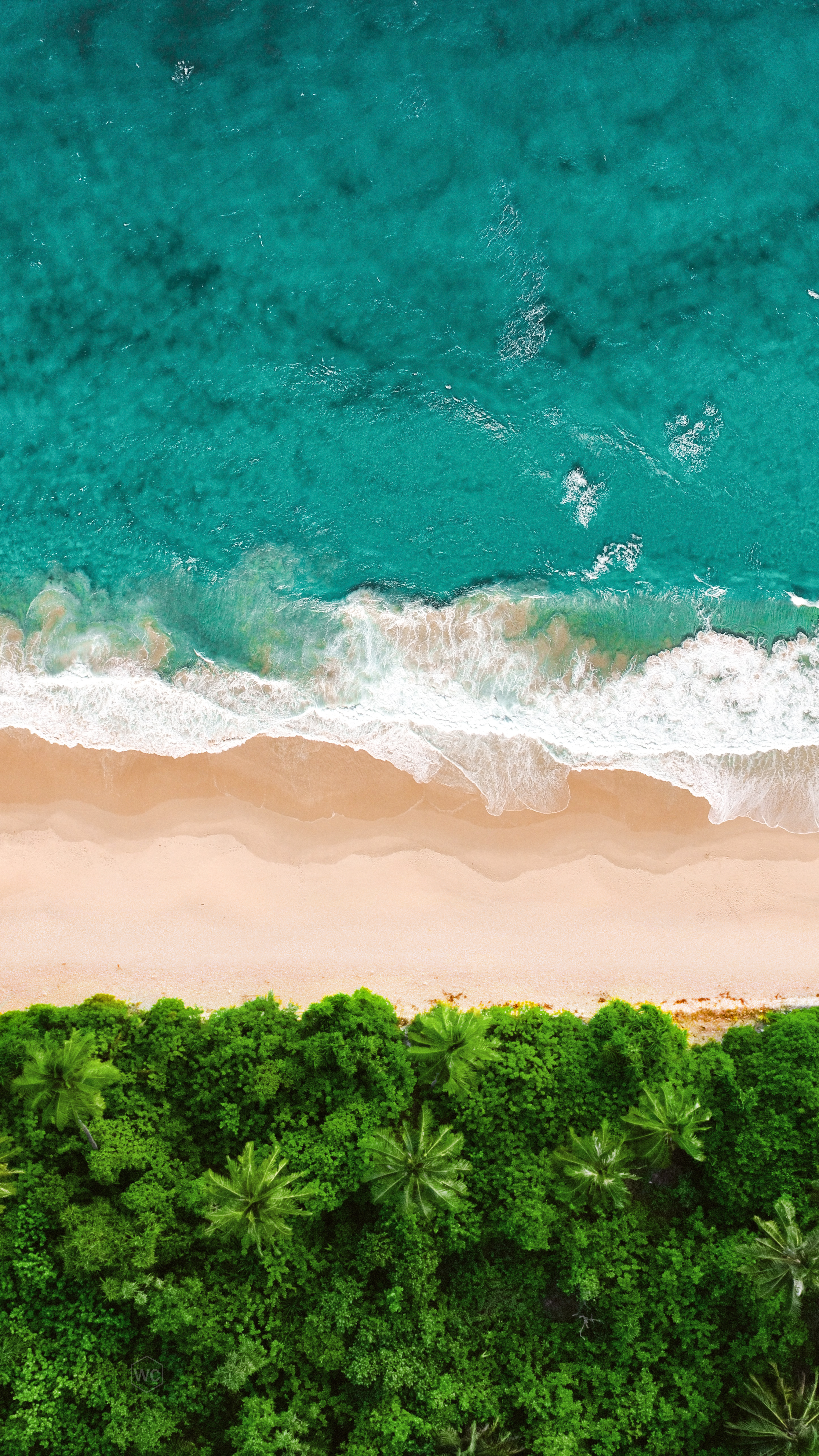 Tropical Beach Aerial View - landscape wallpaper for OpersCraft